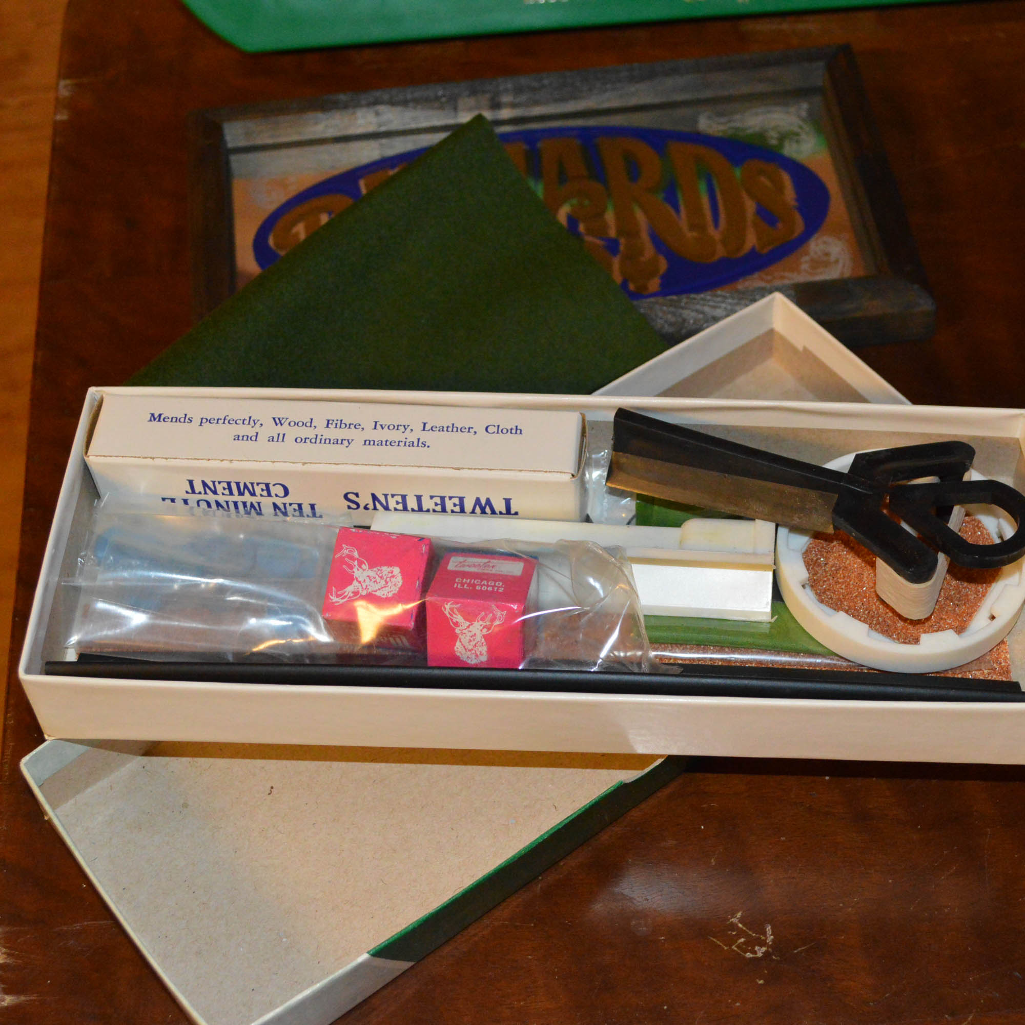 Vintage Steepleton Billiards Table with Accessories