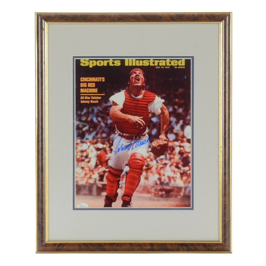 Johnny Bench Signed Photo  COA