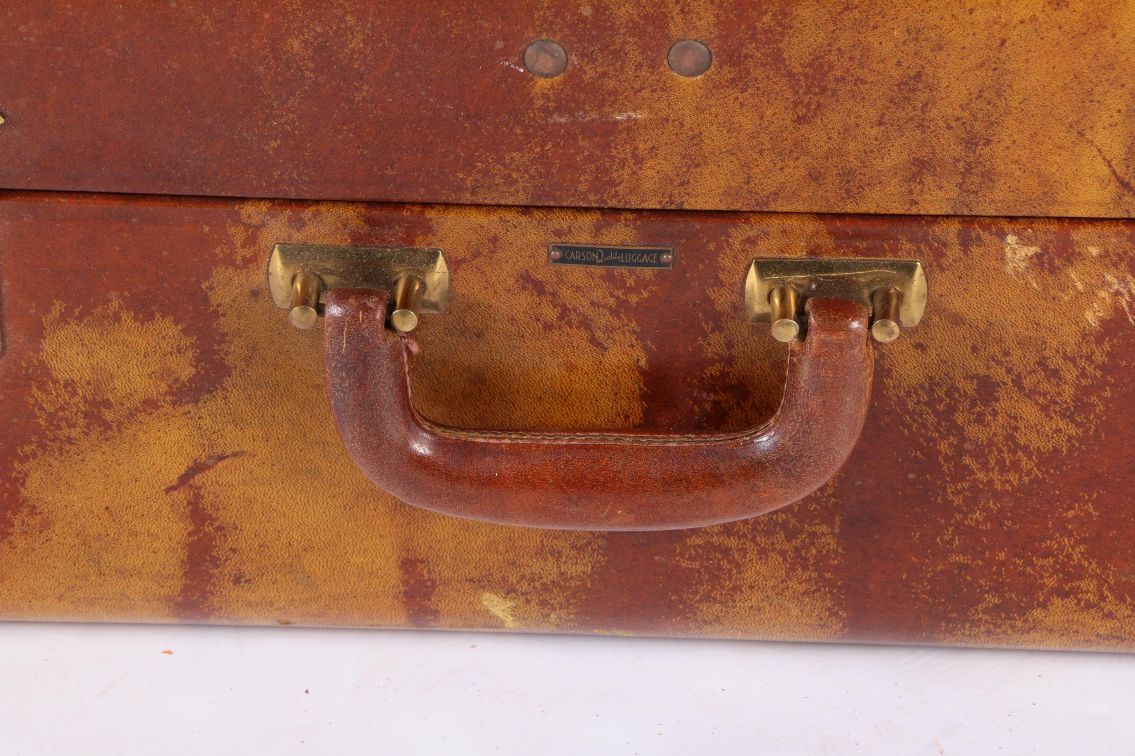 Vintage Leather Suitcases Including Carson and Samsonite