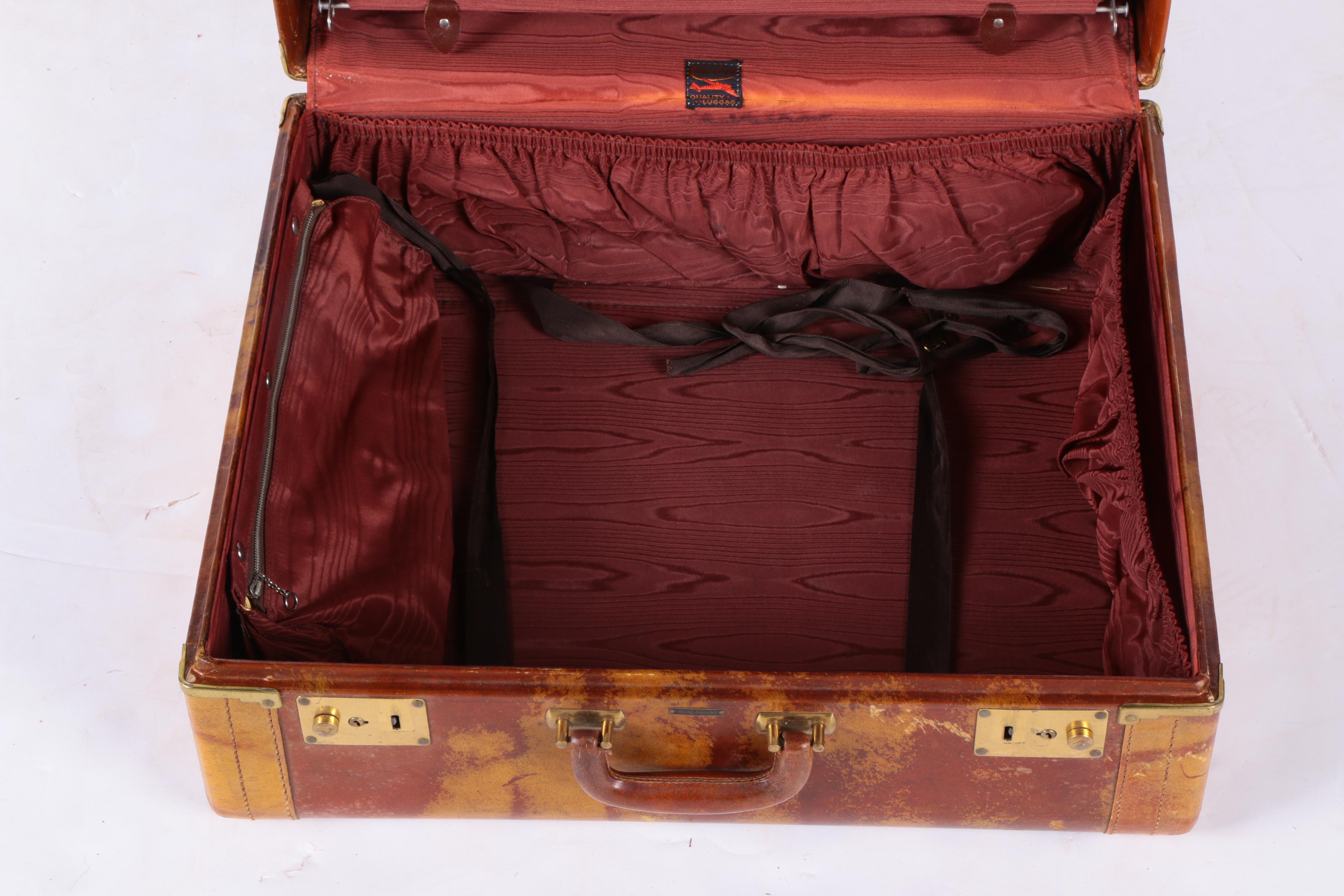 Vintage Leather Suitcases Including Carson and Samsonite