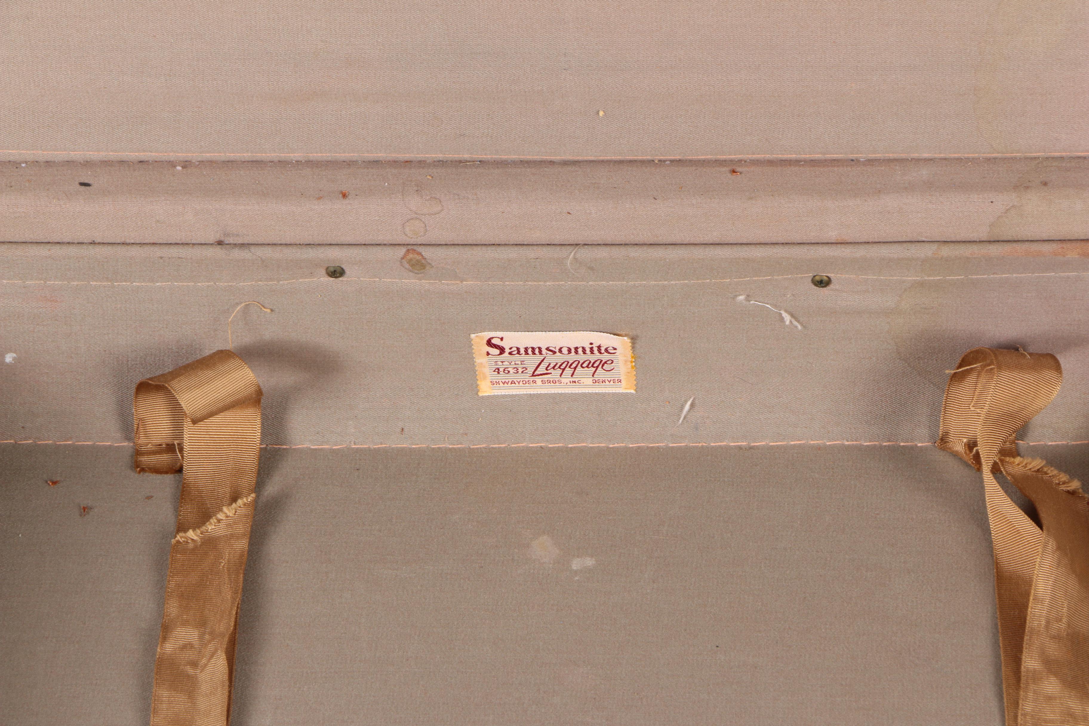 Vintage Leather Suitcases Including Carson and Samsonite