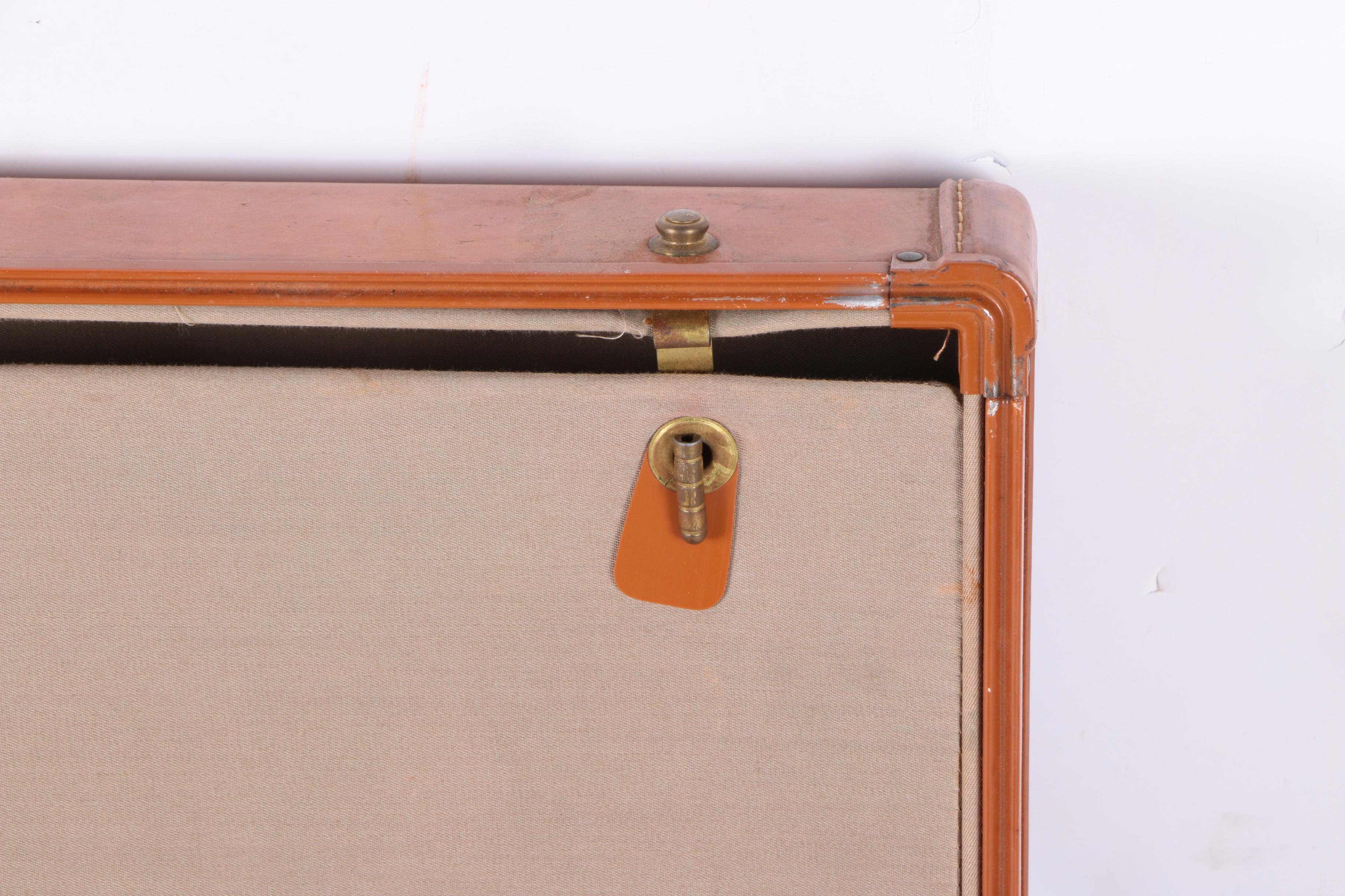 Vintage Leather Suitcases Including Carson and Samsonite