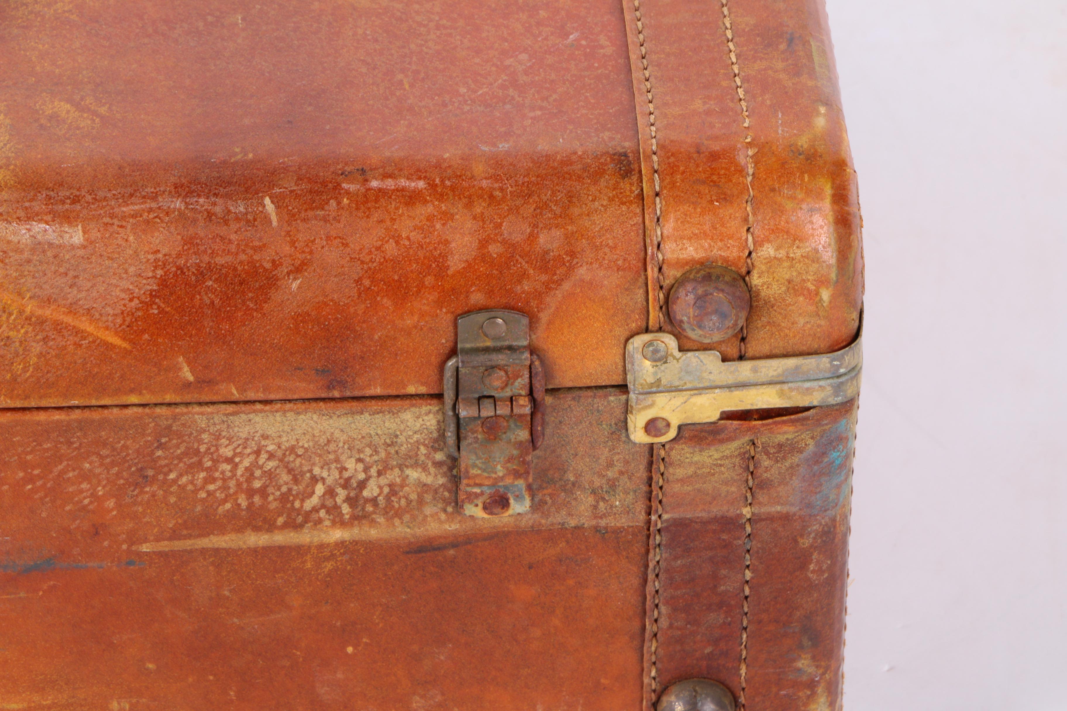 Vintage Leather Suitcases Including Carson and Samsonite
