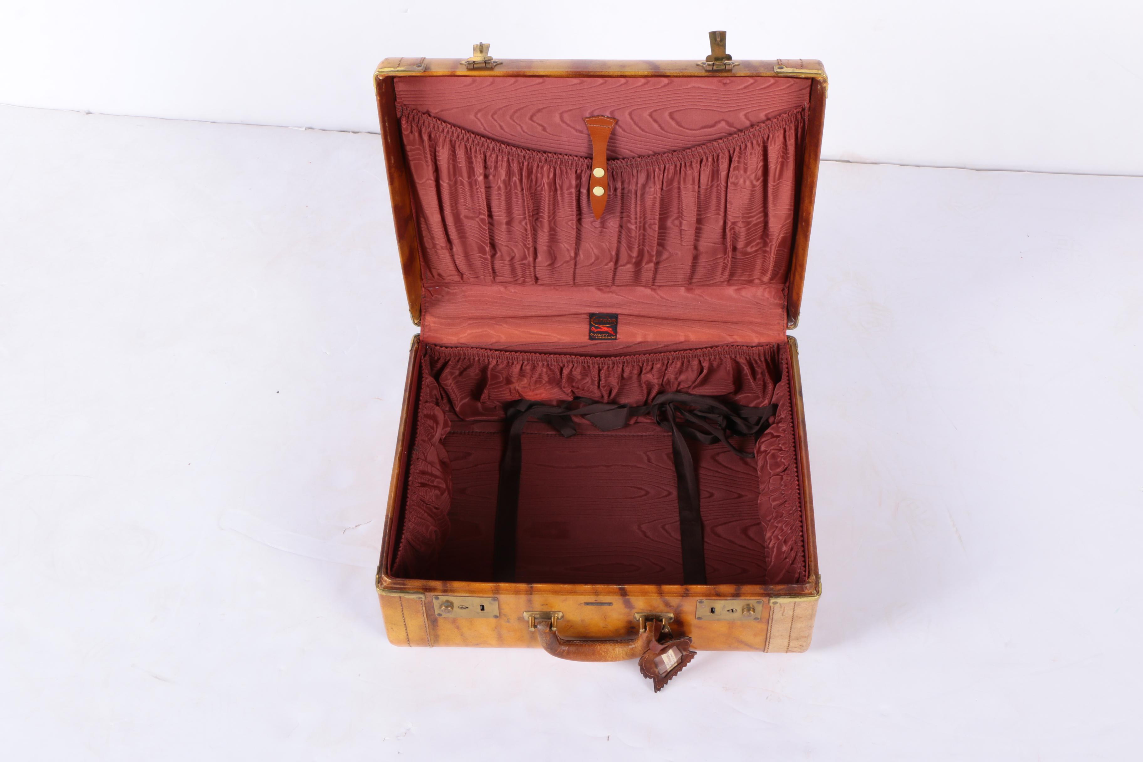 Vintage Leather Suitcases Including Carson and Samsonite