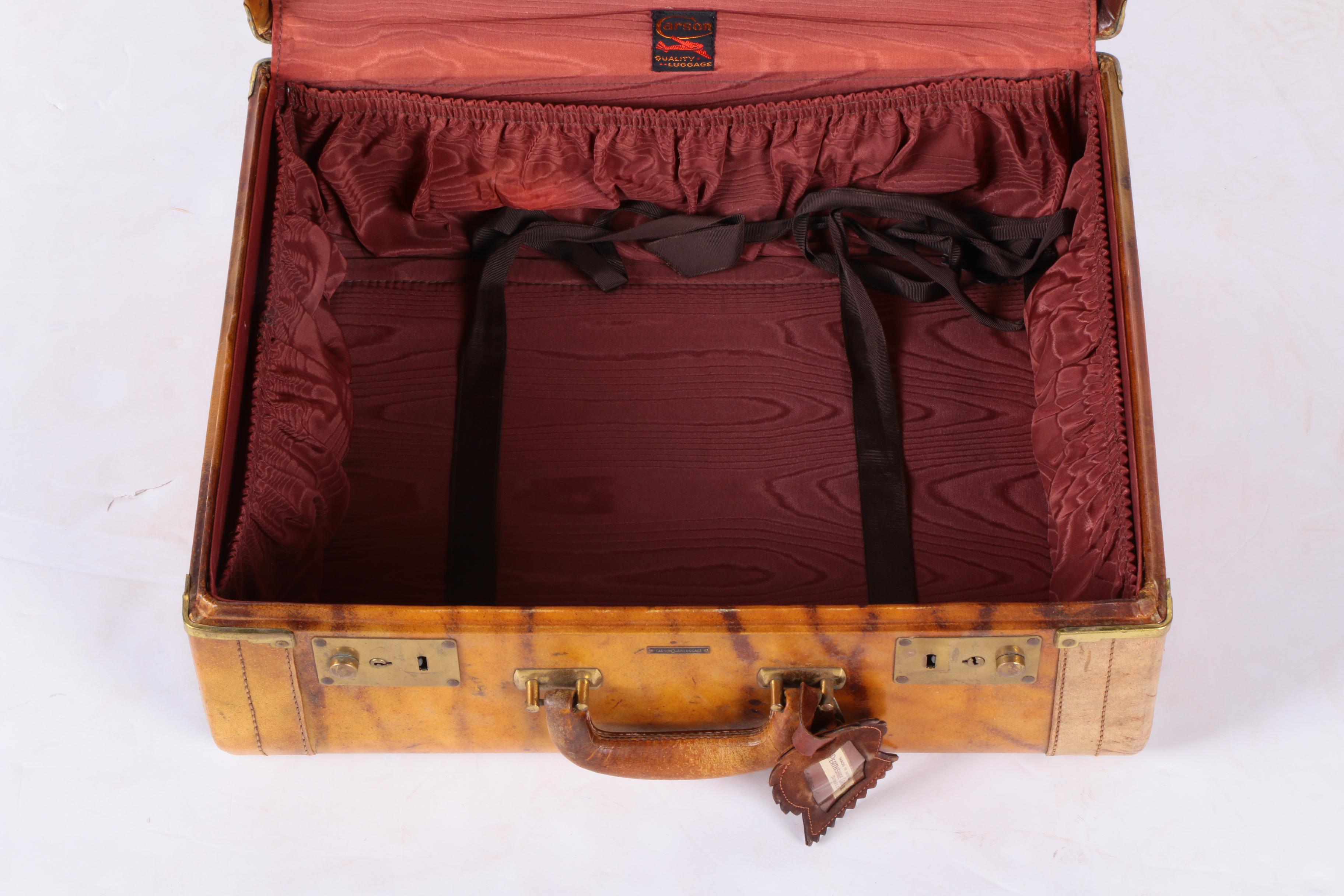 Vintage Leather Suitcases Including Carson and Samsonite