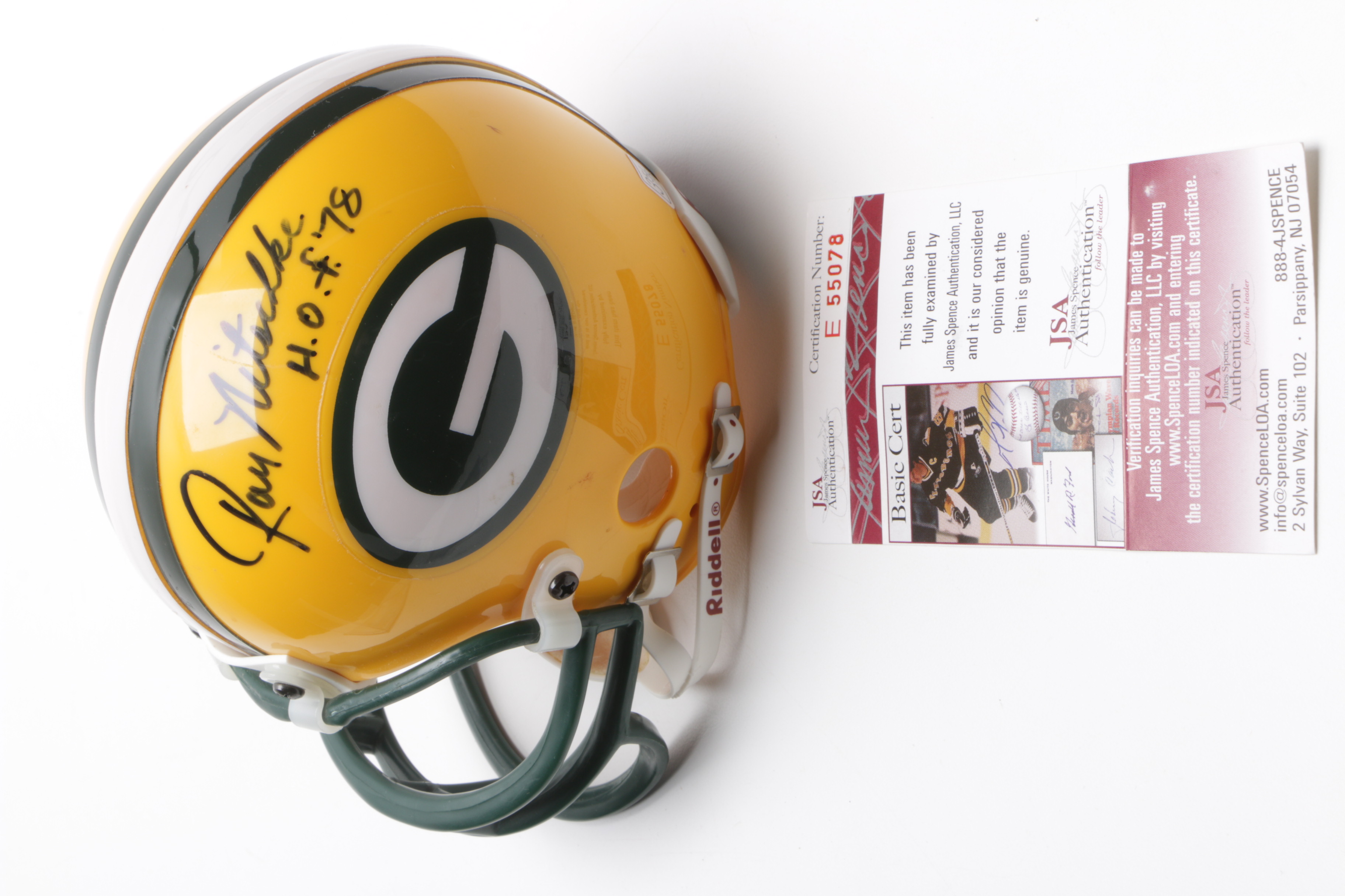 Paul Hornung and Ray Nitschke Autographed Green Bay Packers Memorabilia