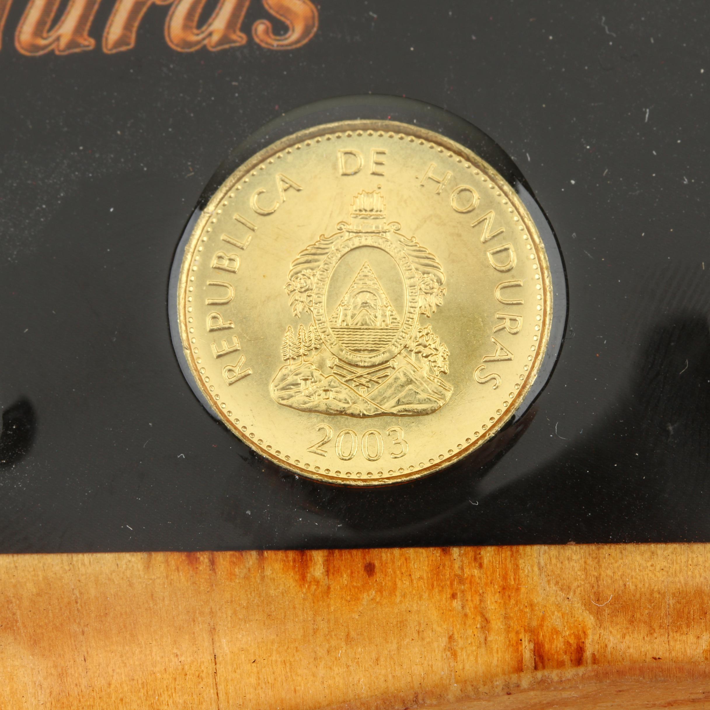 Honduras Coin and Currency Key Hook Plaque