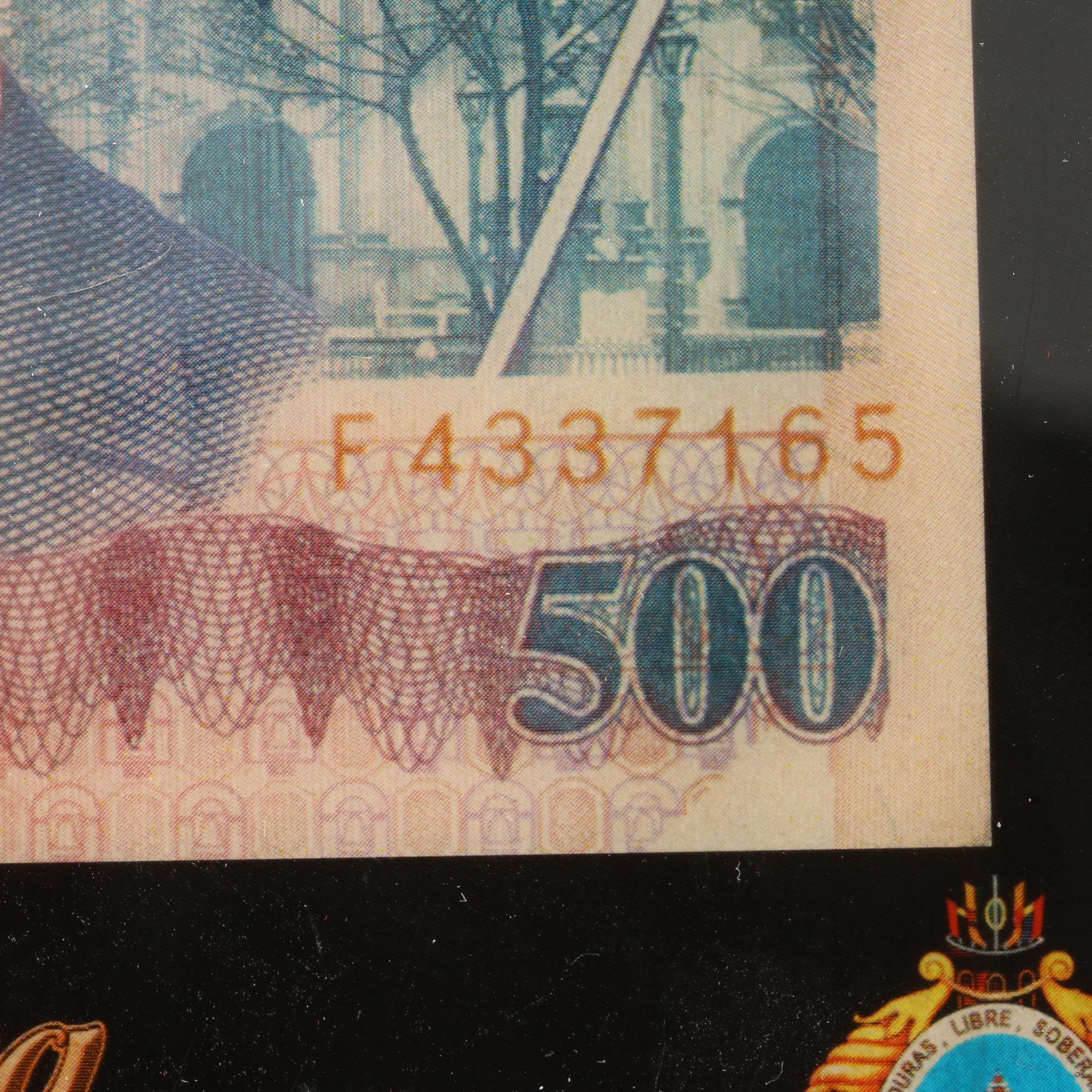 Honduras Coin and Currency Key Hook Plaque