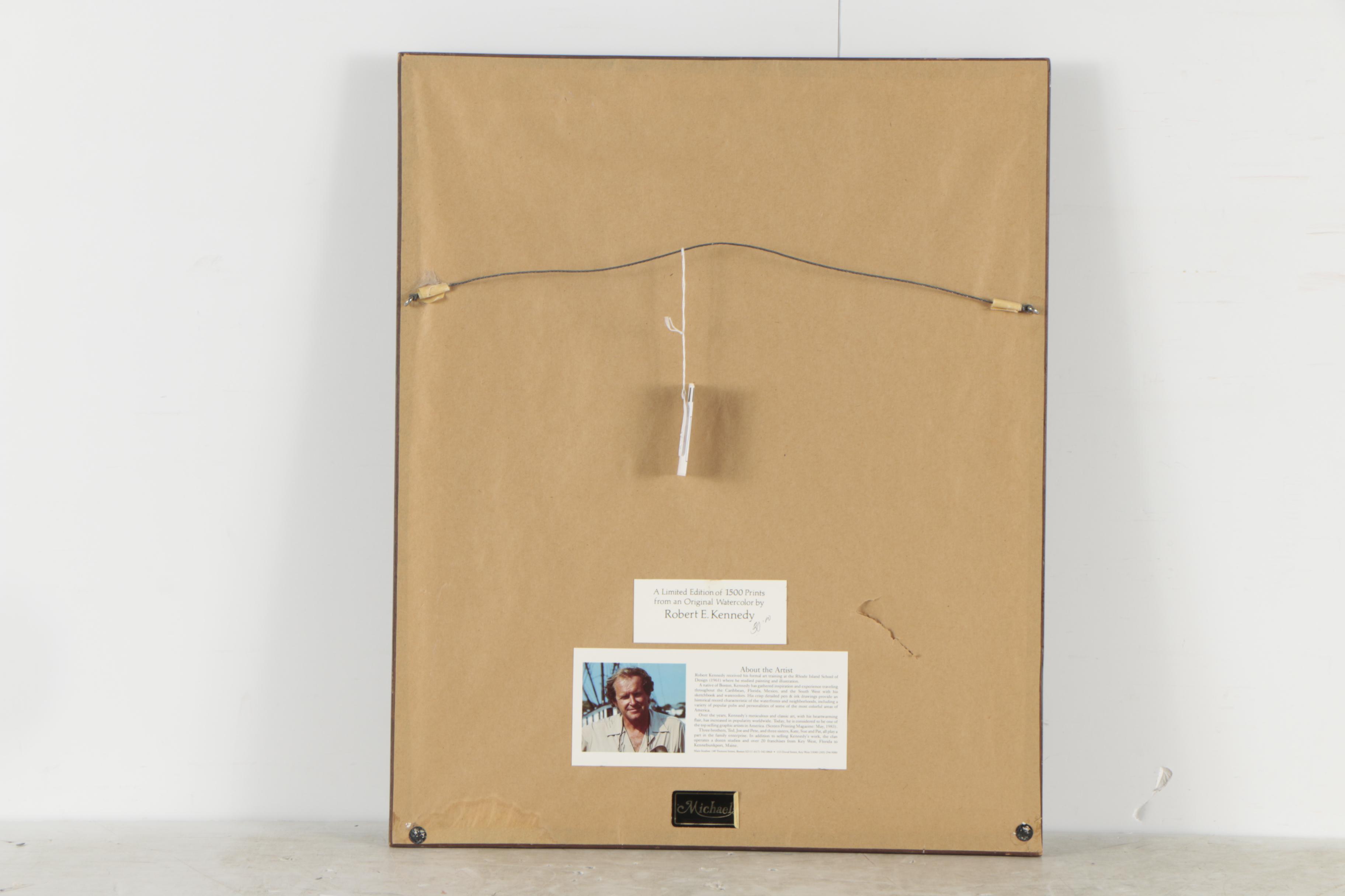 Robert E. Kennedy Limited Edition Offset Lithograph "Acorn, Street Beacon Hill"