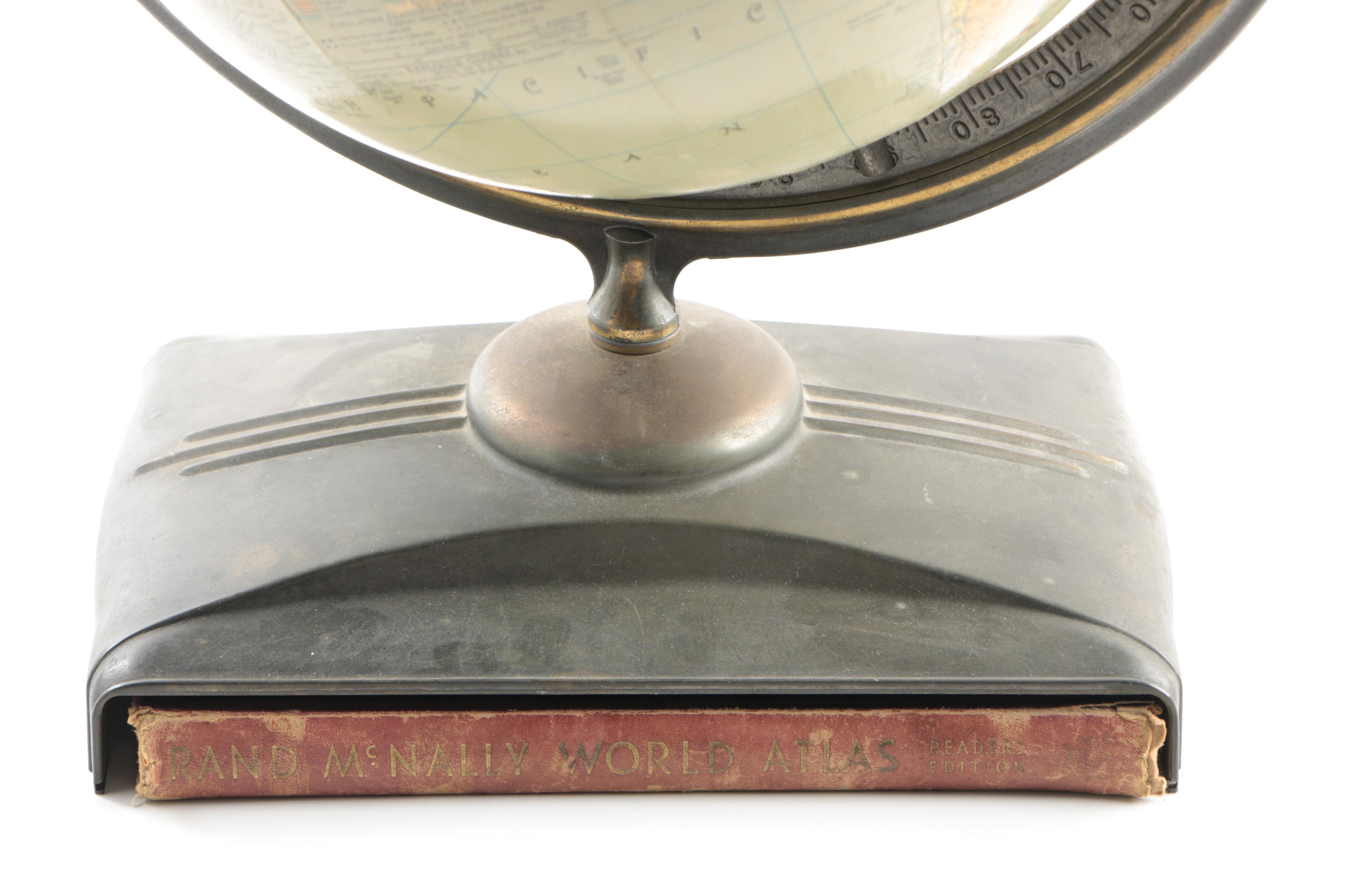 Replogle Twelve Inch Globe with Atlas