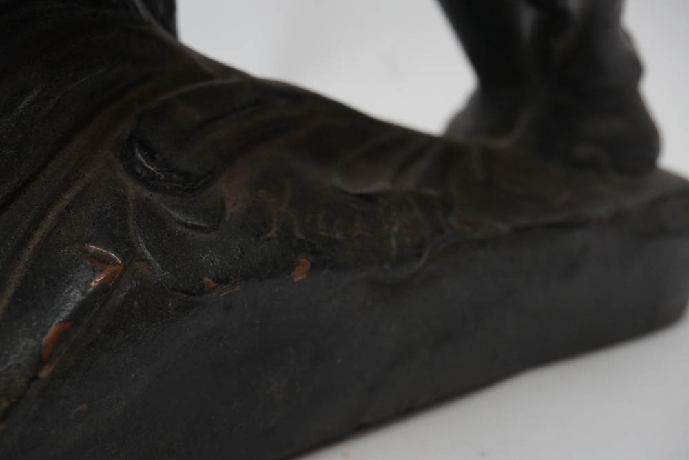 Antique Bronze Clad Krupka Bookends