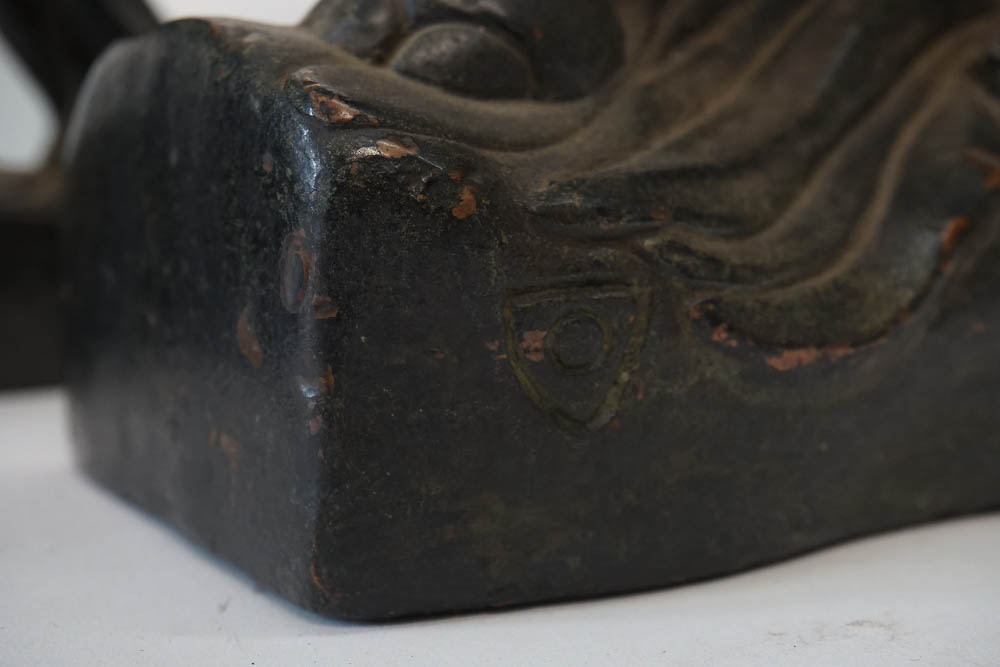 Antique Bronze Clad Krupka Bookends