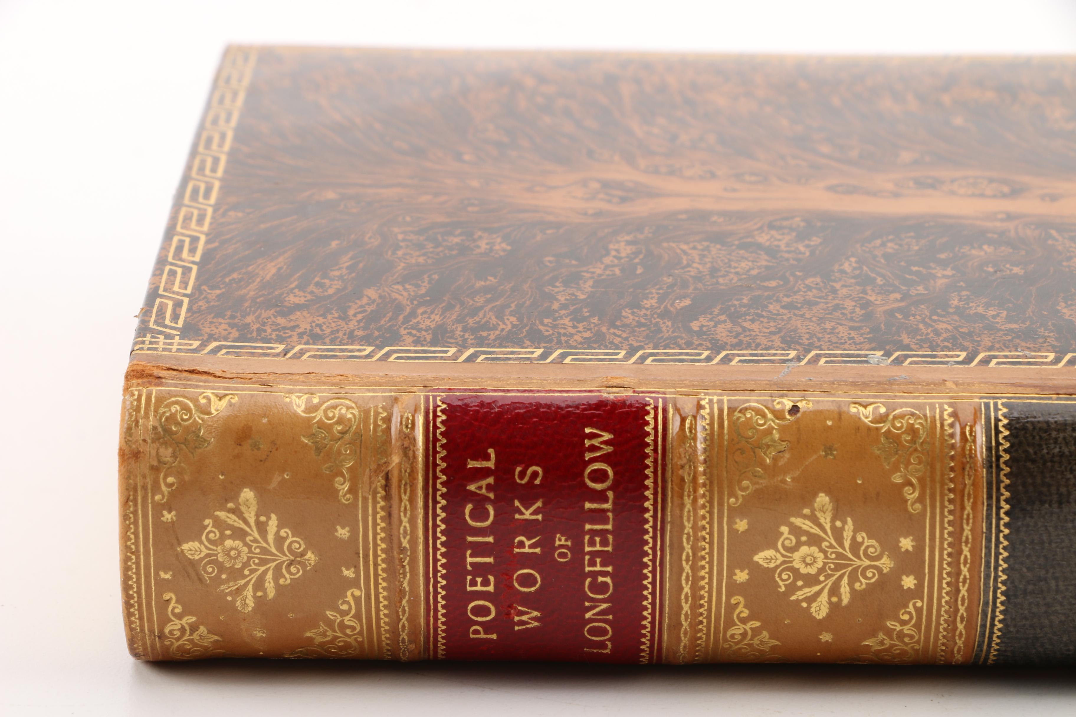Antique "The Poetical Works of Longfellow" Household Edition