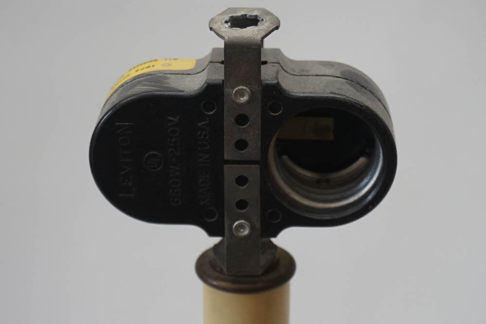 Vintage Chapman Lighting Ram's Horn and Brass Table Lamp