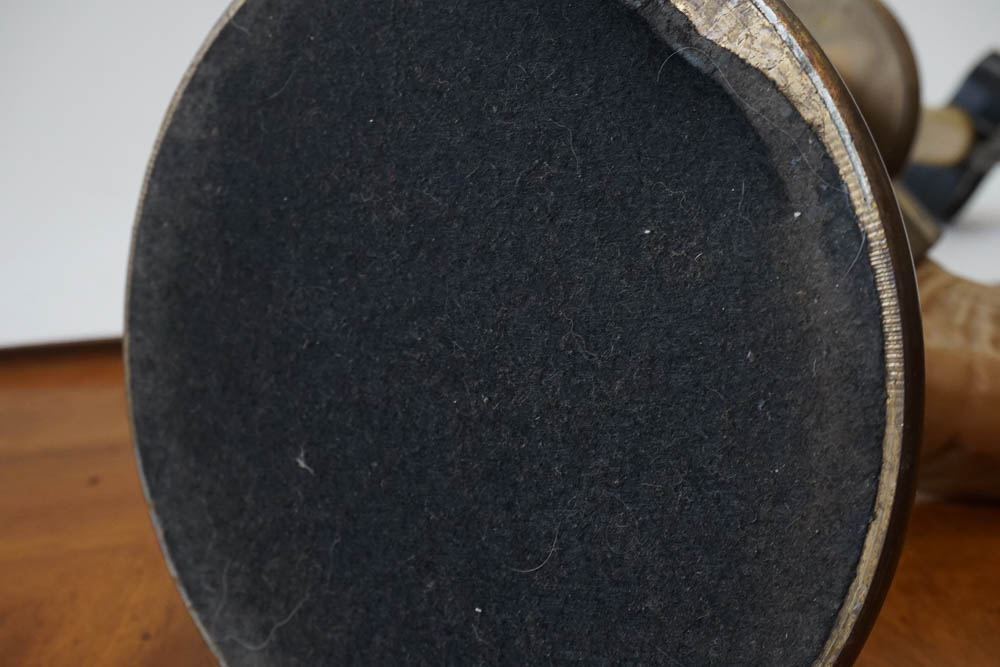 Vintage Chapman Lighting Ram's Horn and Brass Table Lamp