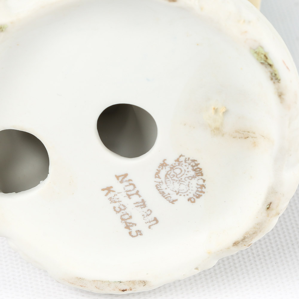 Lefton Hand Painted Porcelain Figurines "Norman" and "Elaine"