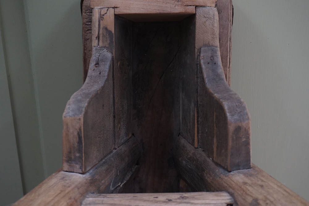 Antique Asian Rustic Elm Bench