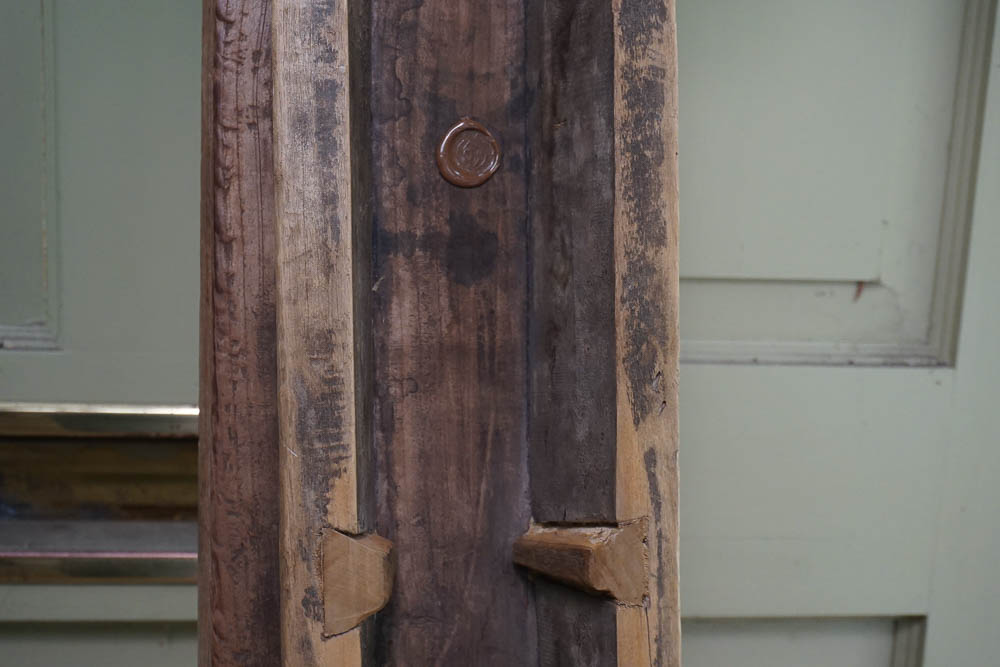 Antique Asian Rustic Elm Bench