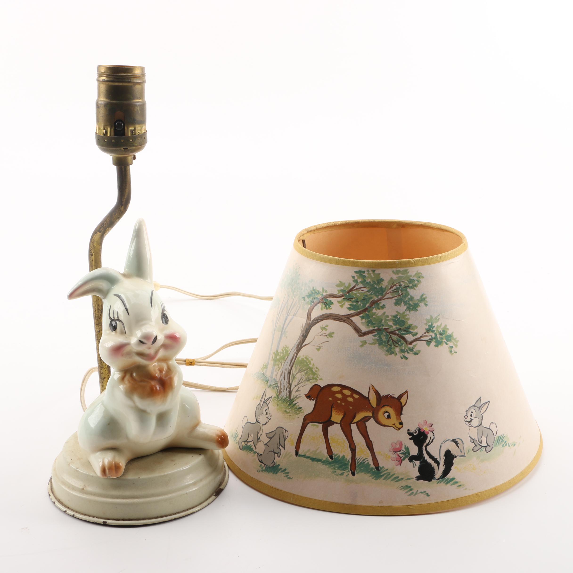 Disney Bambi and Thumper Table Lamp