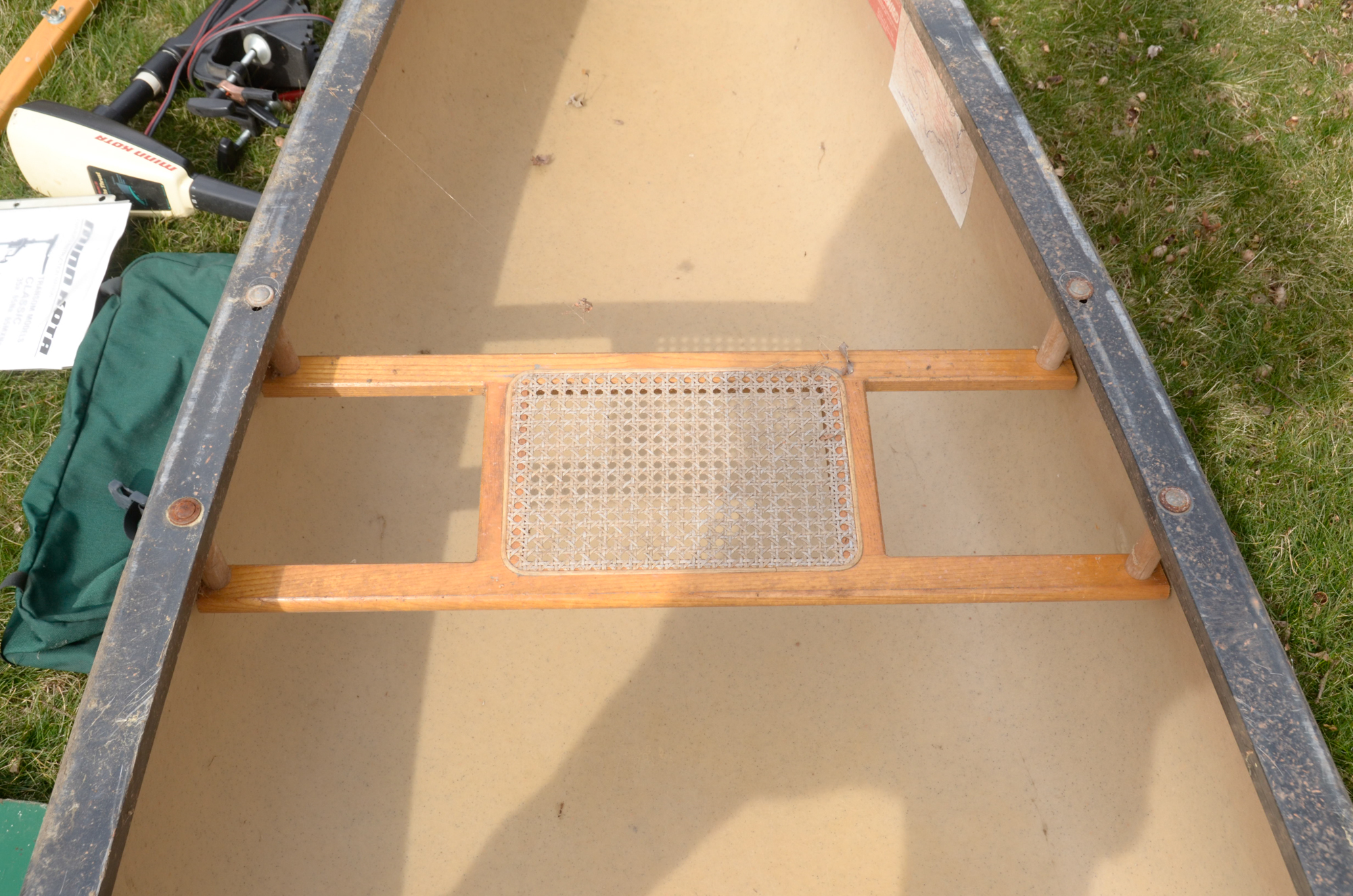 Old Town Discovery 158 Canoe, Minn Kota Trolling Motor and Accessories