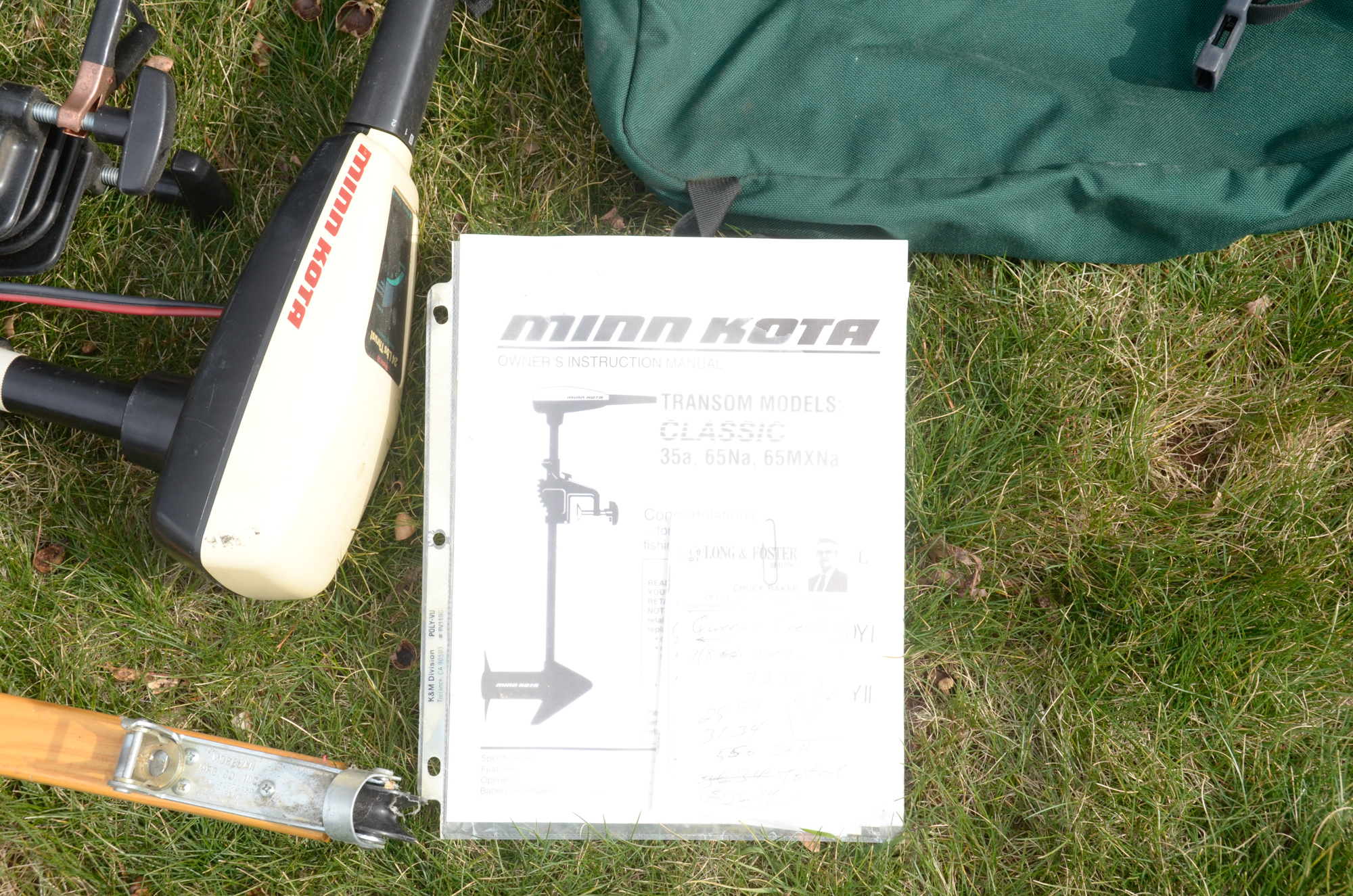 Old Town Discovery 158 Canoe, Minn Kota Trolling Motor and Accessories