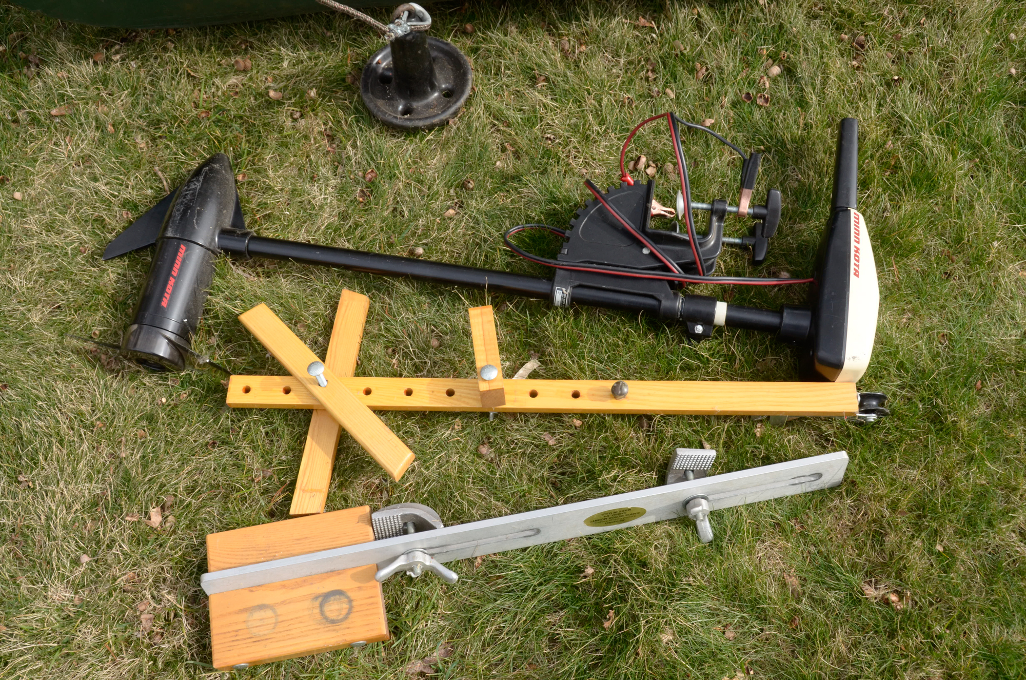 Old Town Discovery 158 Canoe, Minn Kota Trolling Motor and Accessories