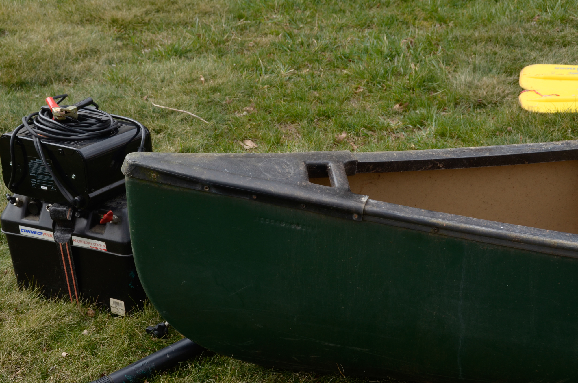 Old Town Discovery 158 Canoe, Minn Kota Trolling Motor and Accessories