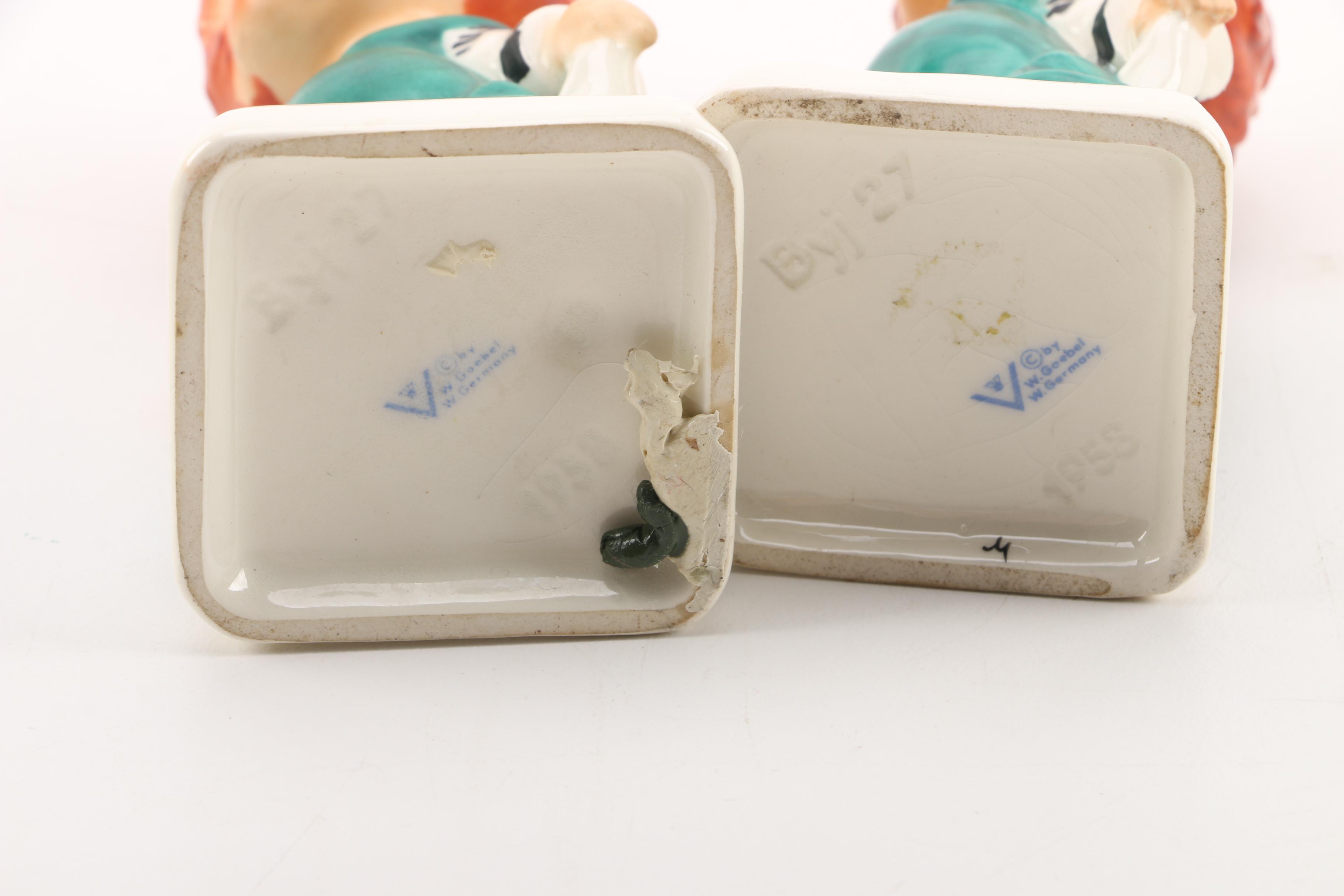 Goebel Red Headed Figurines including "Keep Off" and "Plenty of Nothing"