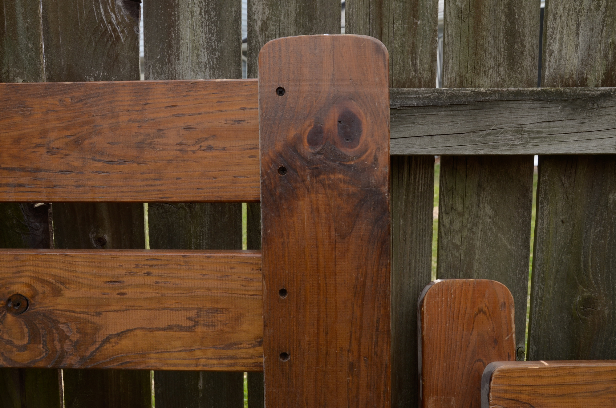 Rustic Pine Twin Bed Frame
