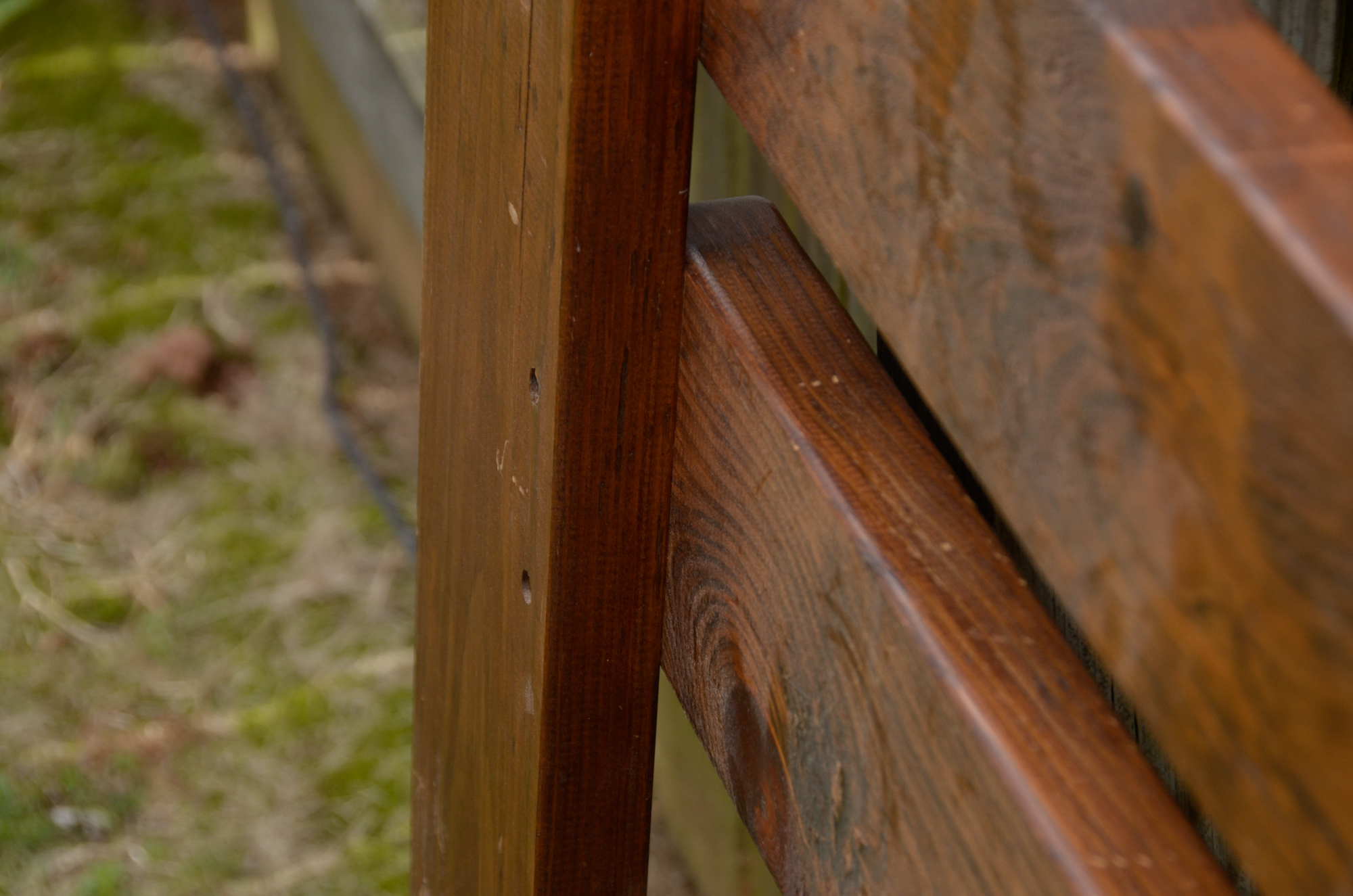 Rustic Pine Twin Bed Frame