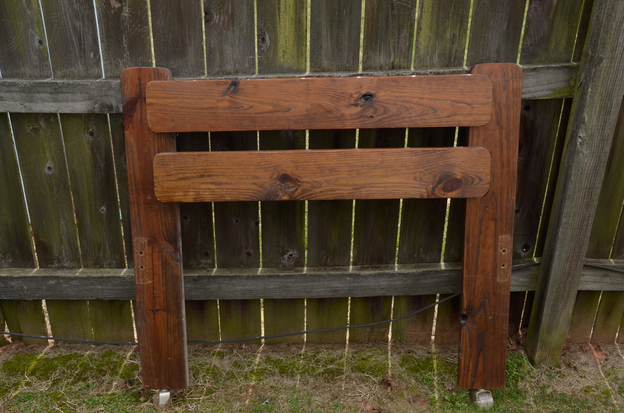Rustic Pine Twin Bed Frame
