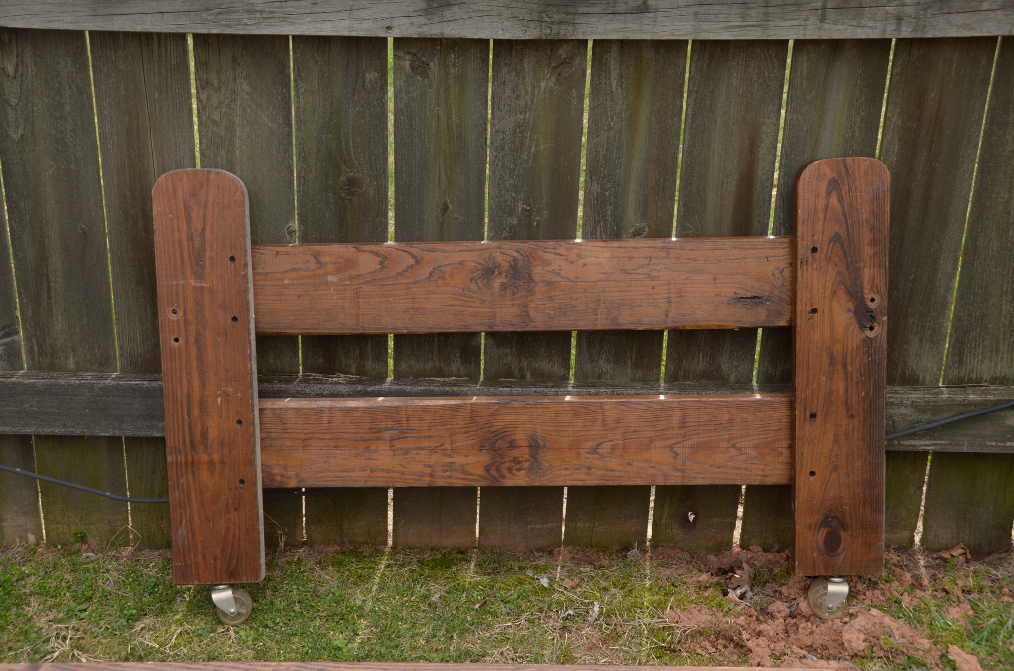 Rustic Pine Twin Bed Frame