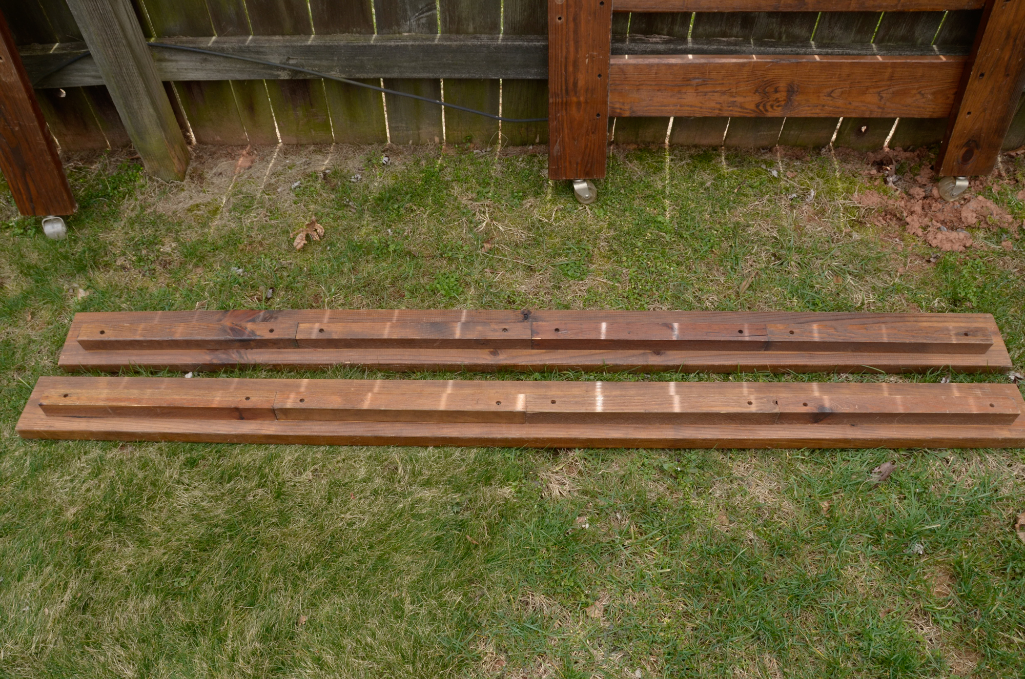 Rustic Pine Twin Bed Frame