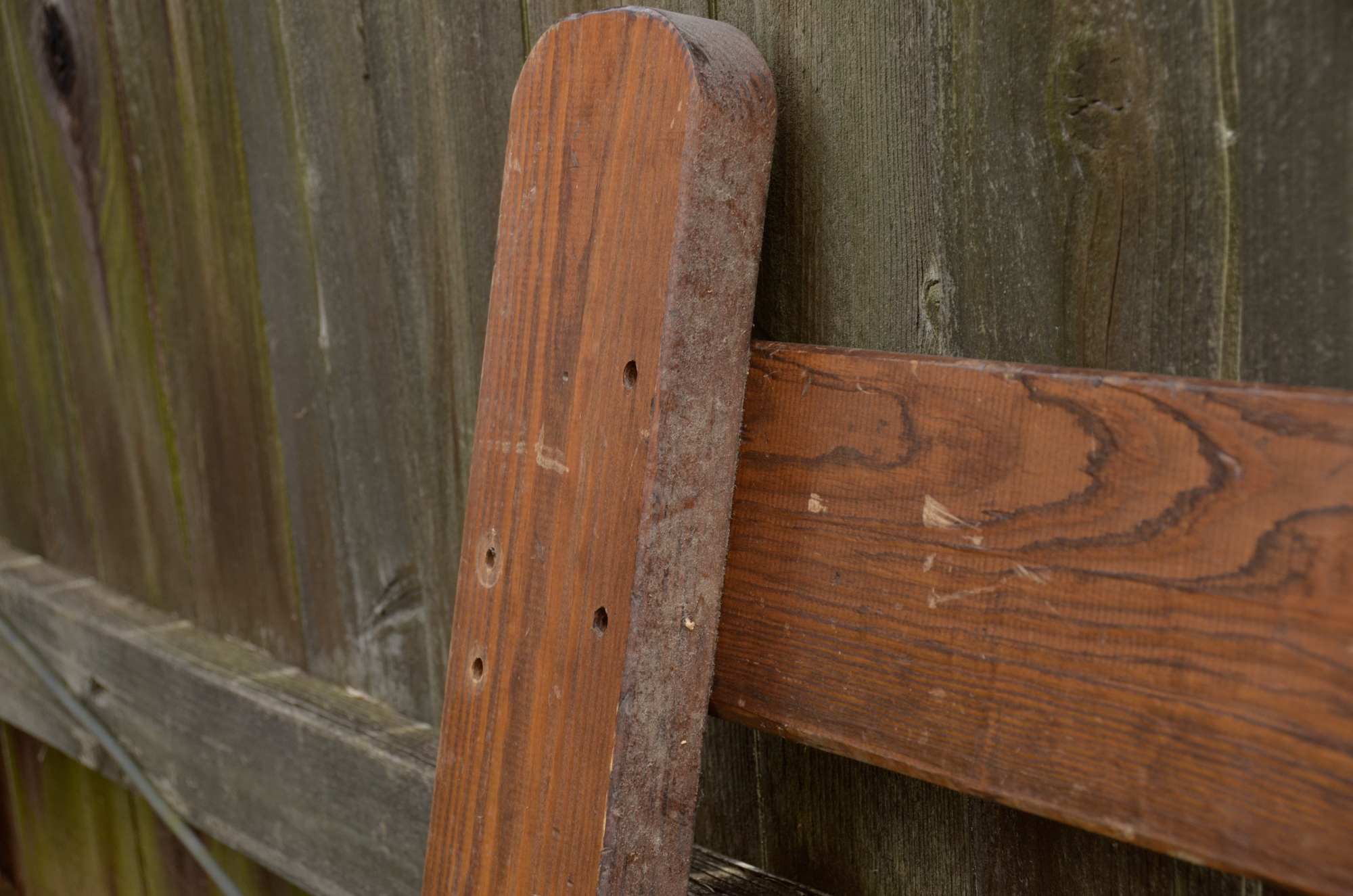 Rustic Pine Twin Bed Frame