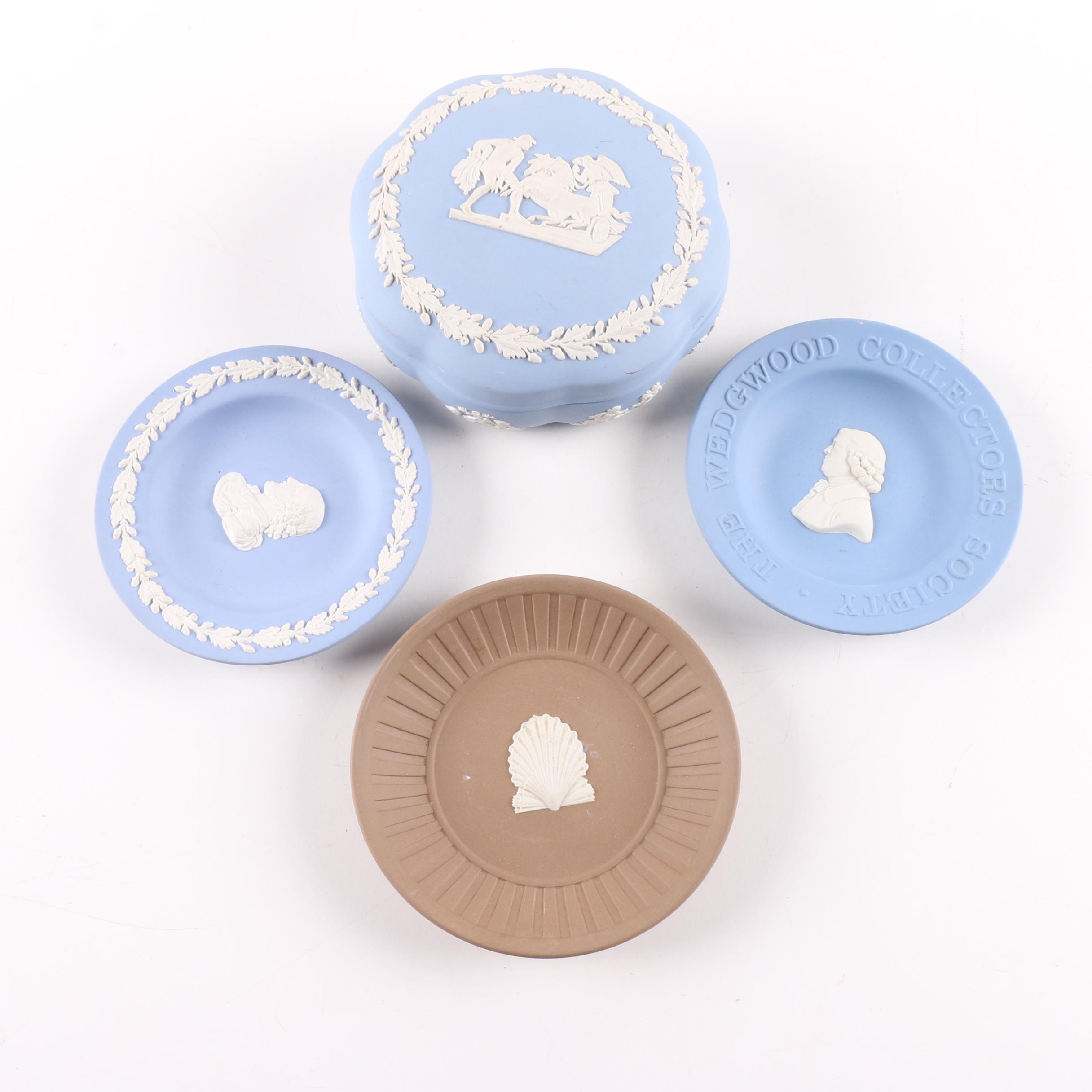 Wedgwood Jasperware Trays and Candy Box