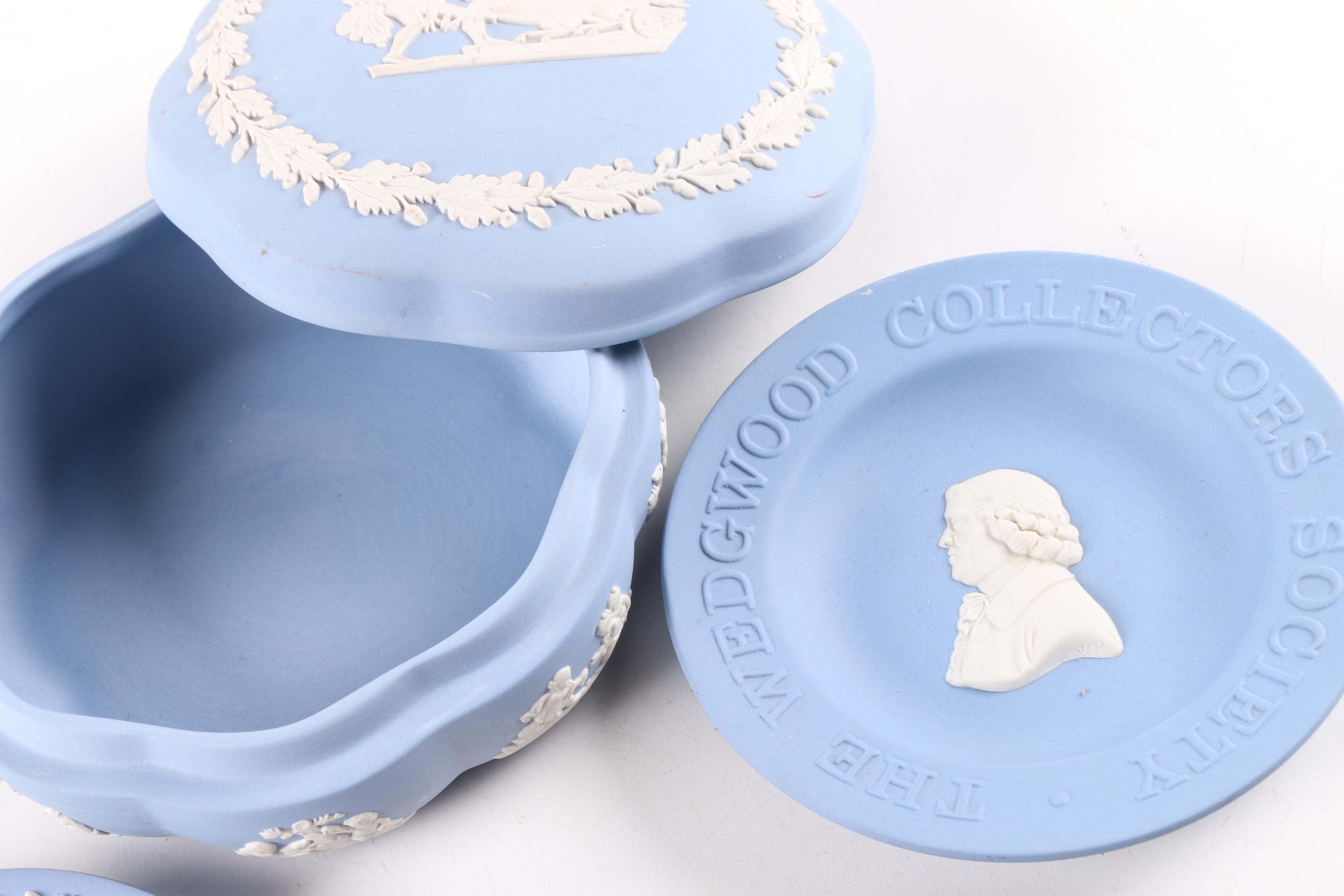 Wedgwood Jasperware Trays and Candy Box