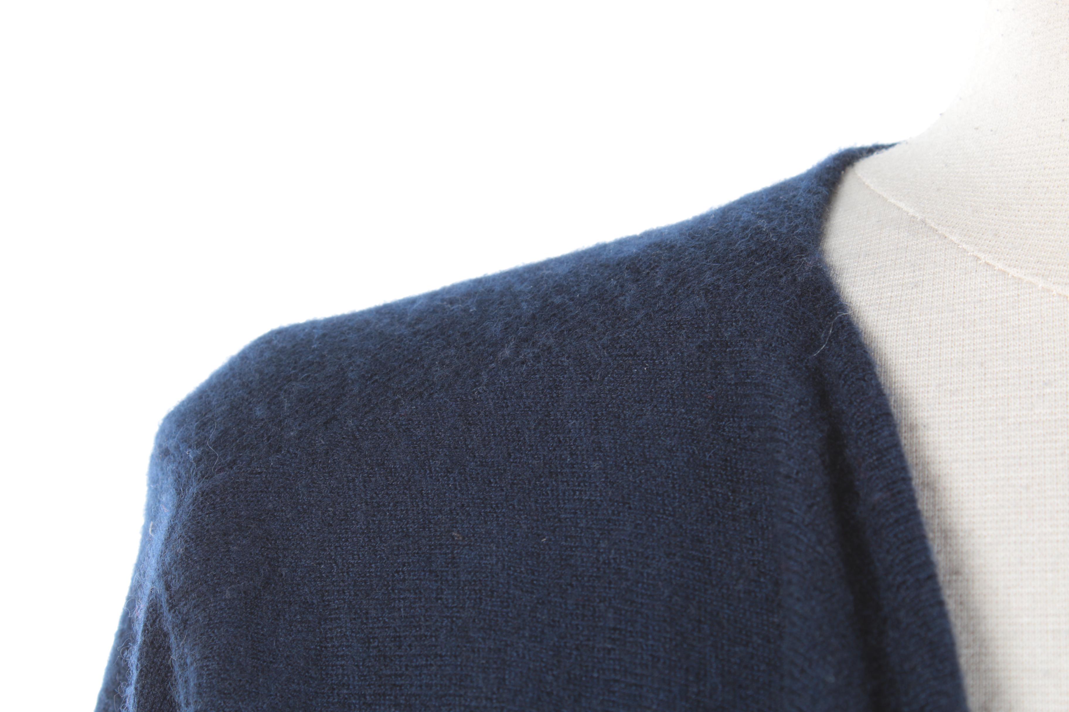 Women's Tory Burch Navy Blue Cashmere Sweater