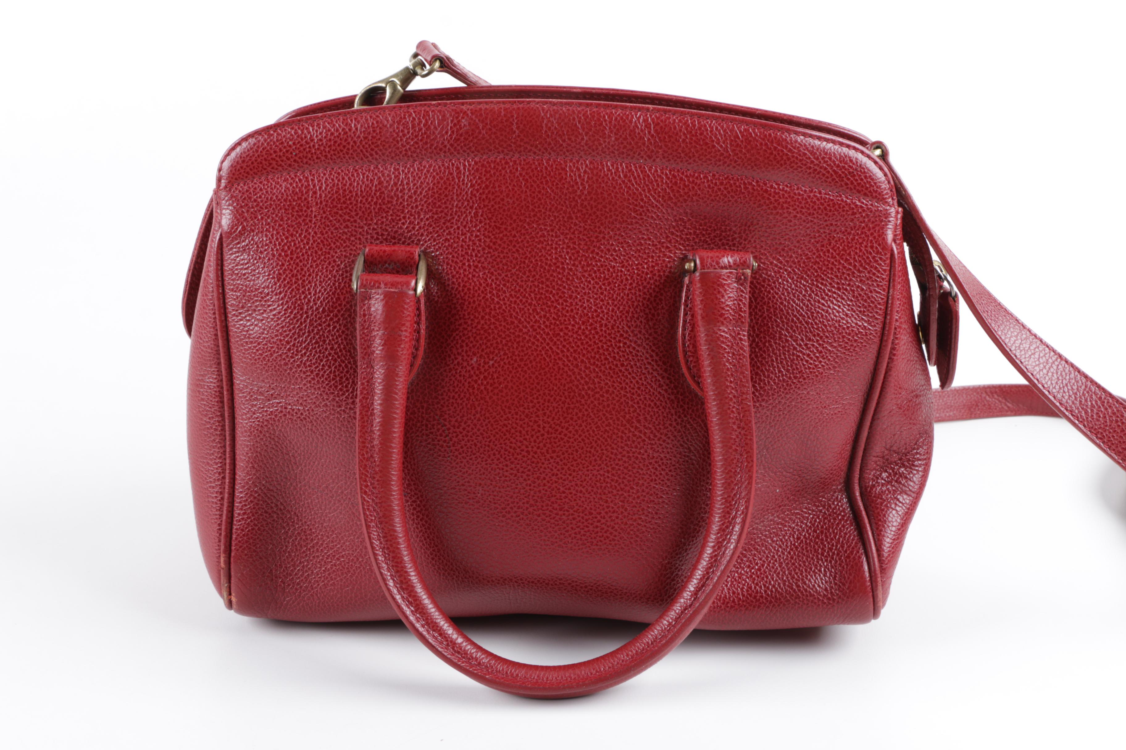 Coach Madison Sutton Red Leather Satchel
