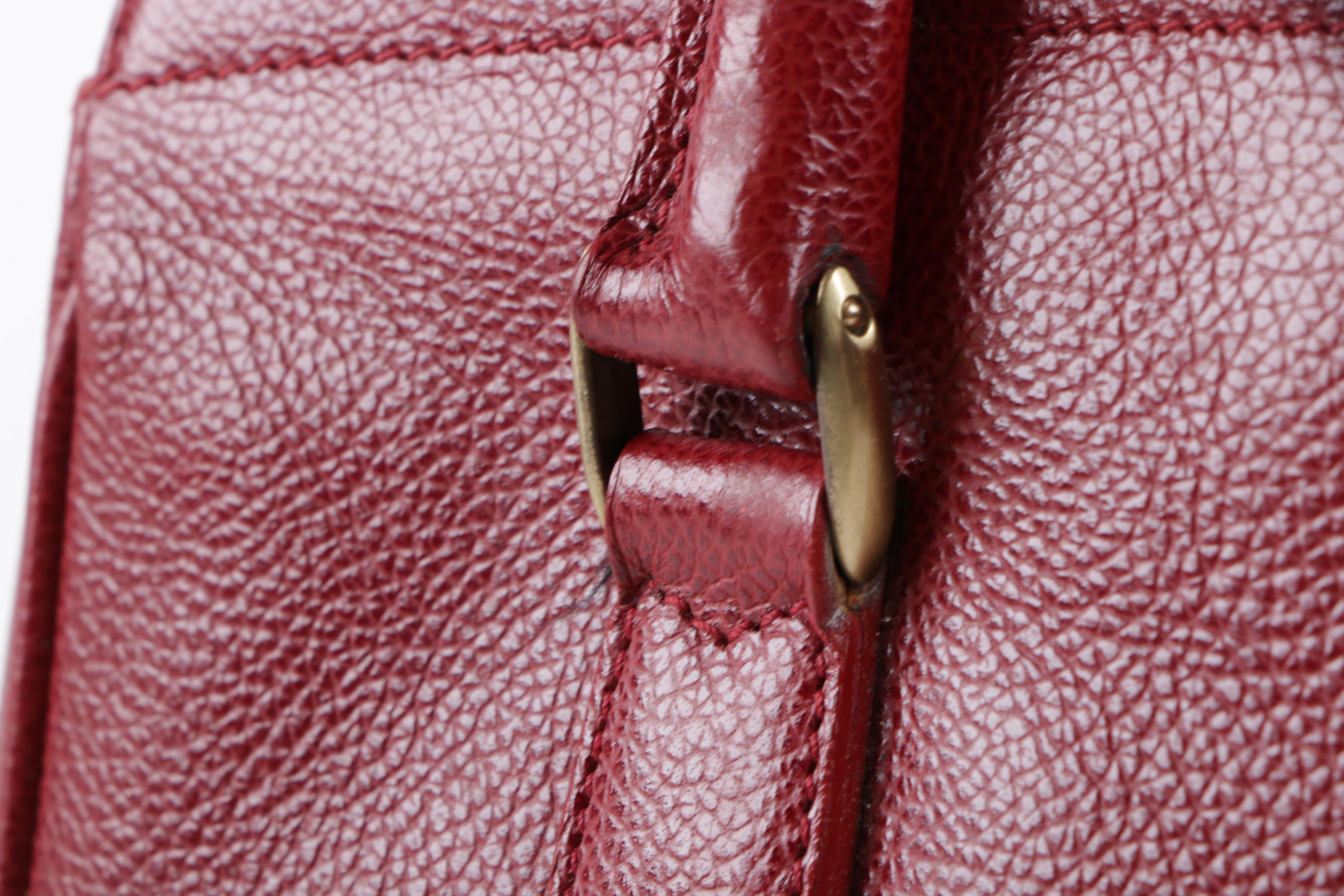 Coach Madison Sutton Red Leather Satchel