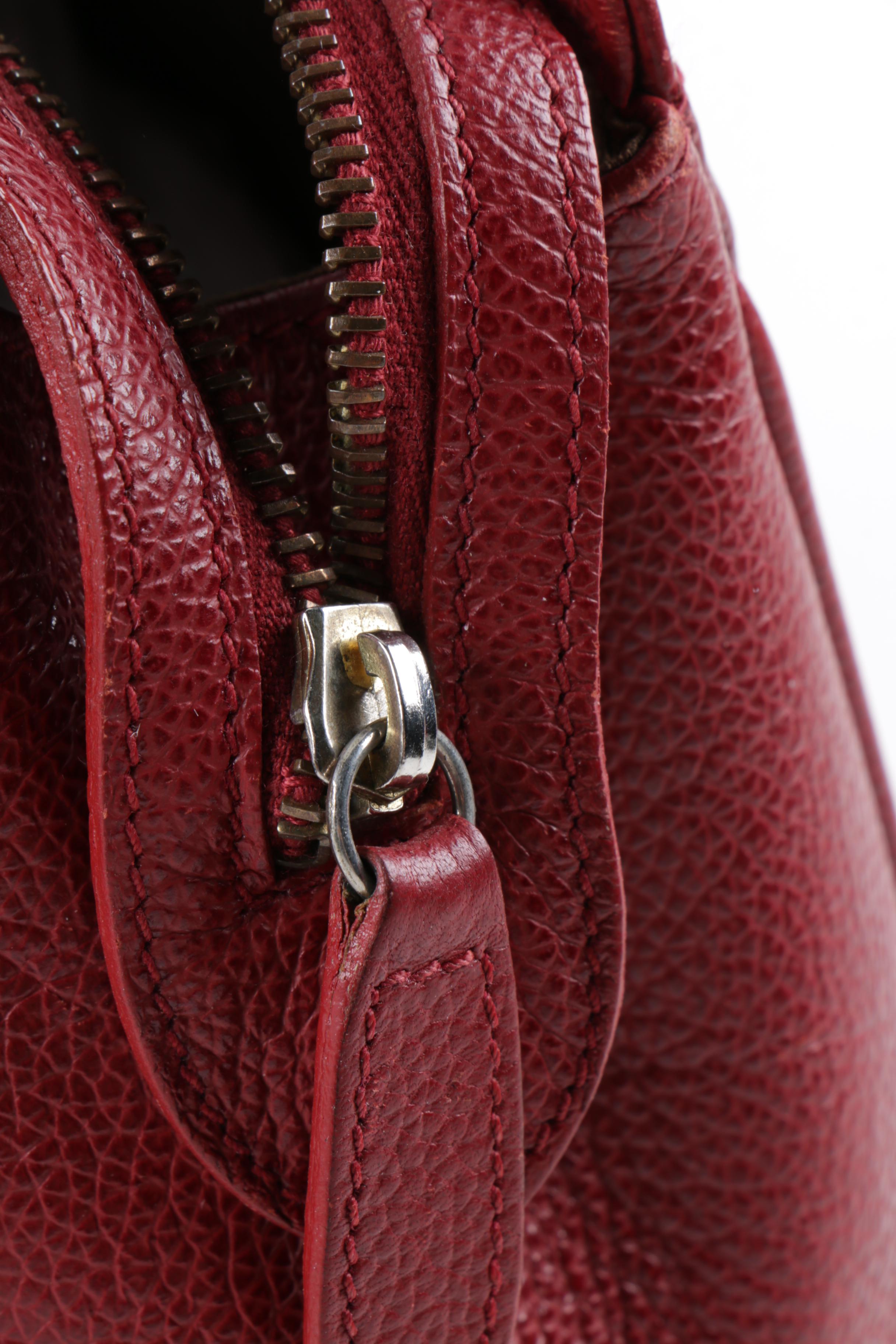 Coach Madison Sutton Red Leather Satchel