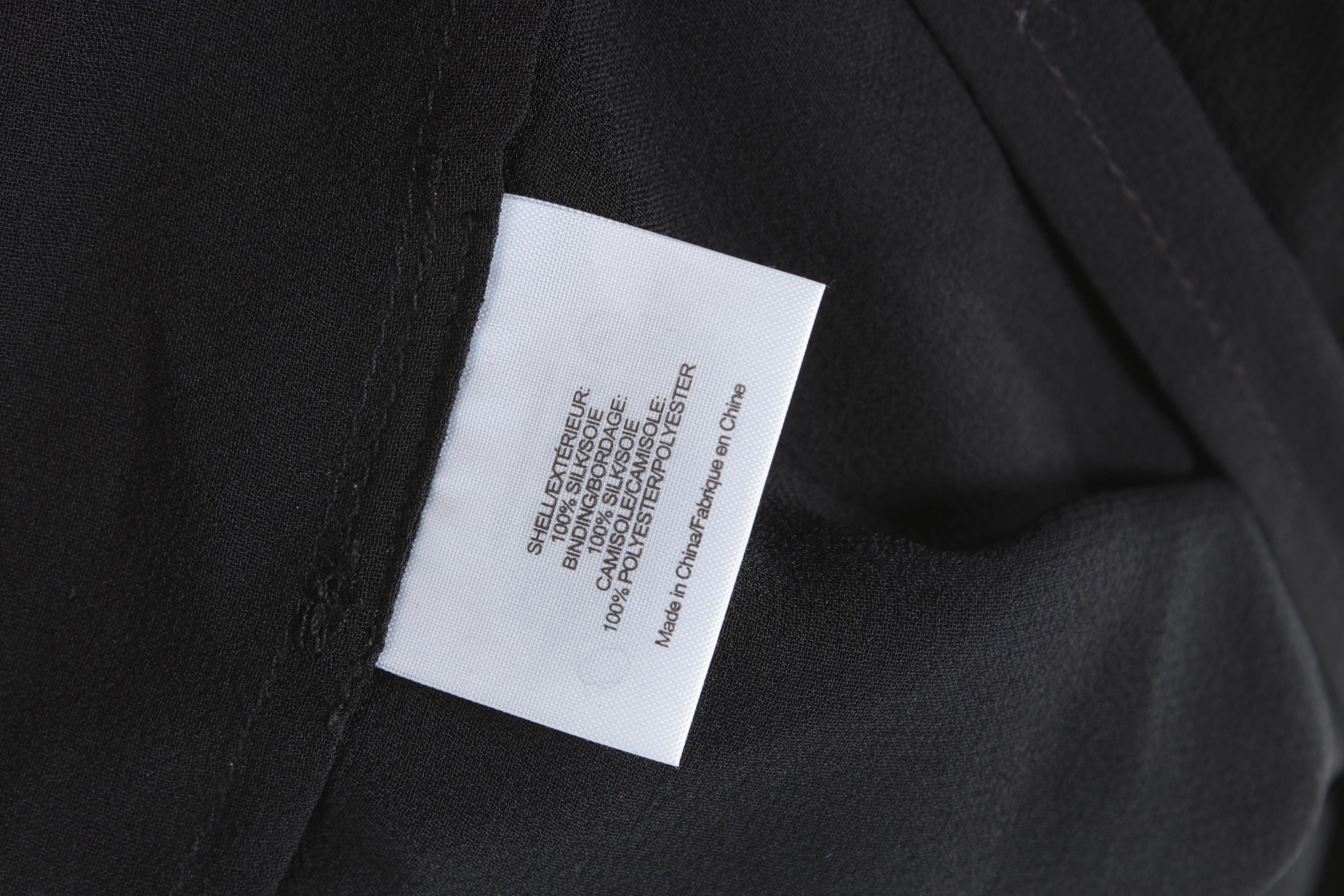 Tory Burch Sheer Black Silk Sleeveless Ruffle Top