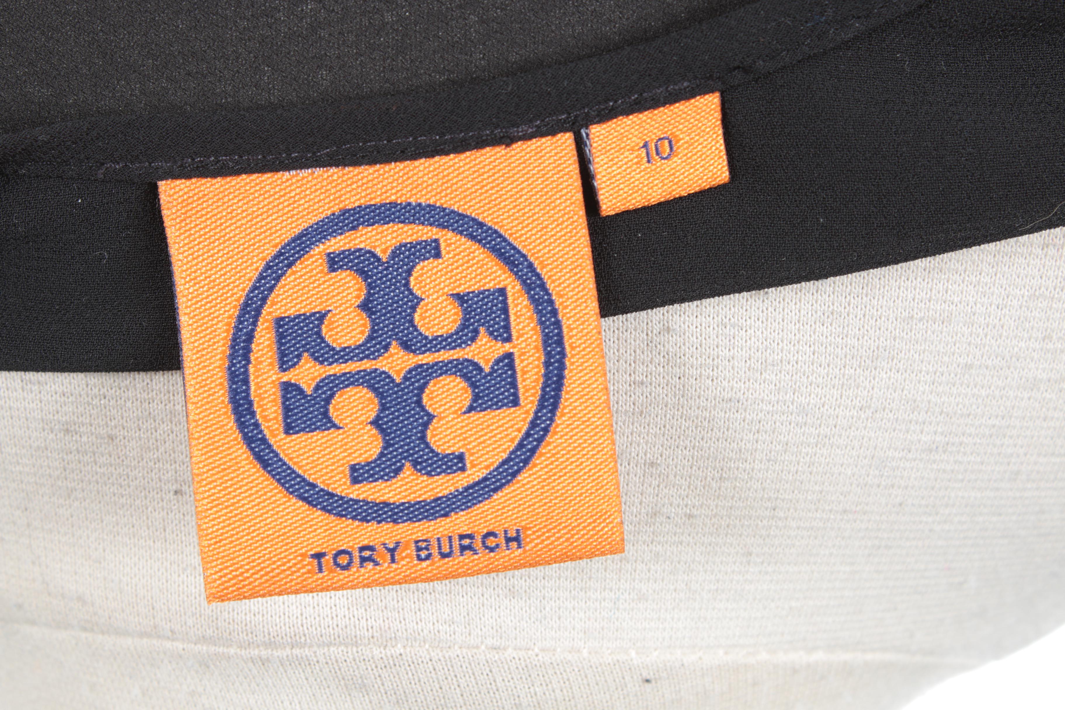 Tory Burch Sheer Black Silk Sleeveless Ruffle Top