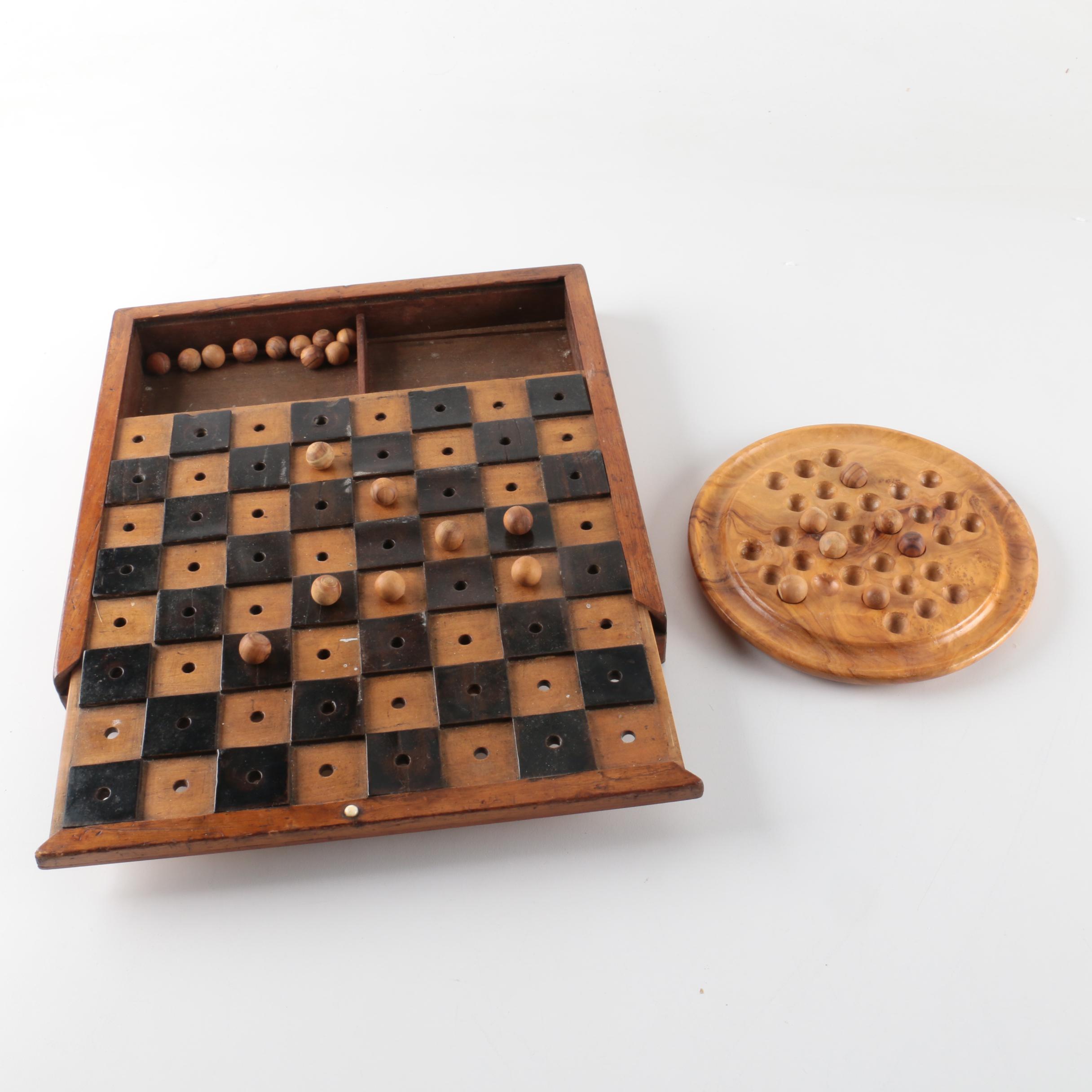 Wooden Checkers and Chinese Checkers