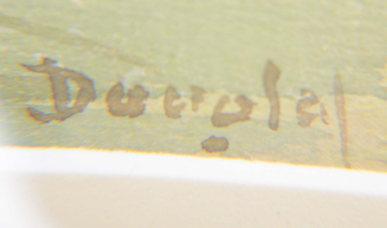 Arthur Douglas Watercolor Painting "Looking from the Field"