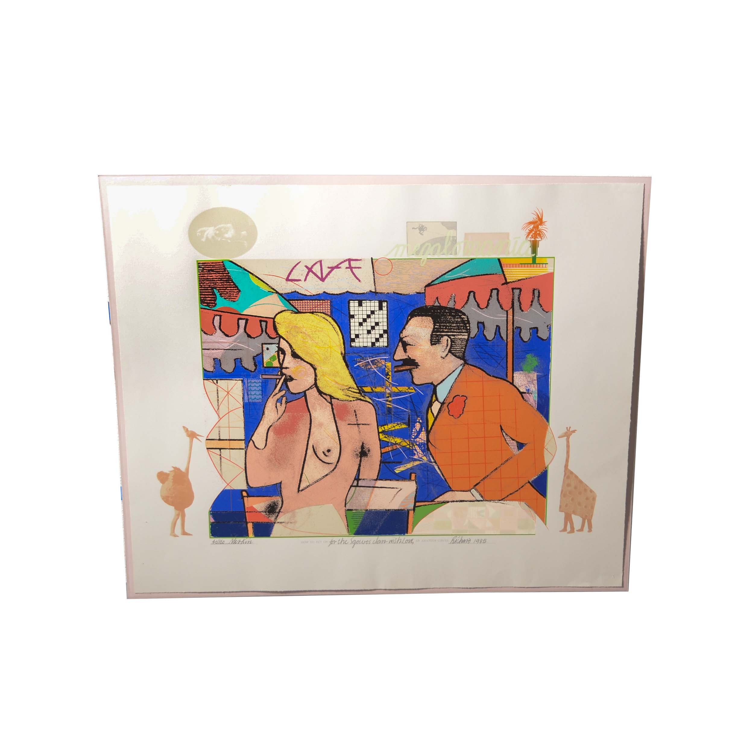 Richard Merkin Limited Edition Serigraph "Design for Departure"