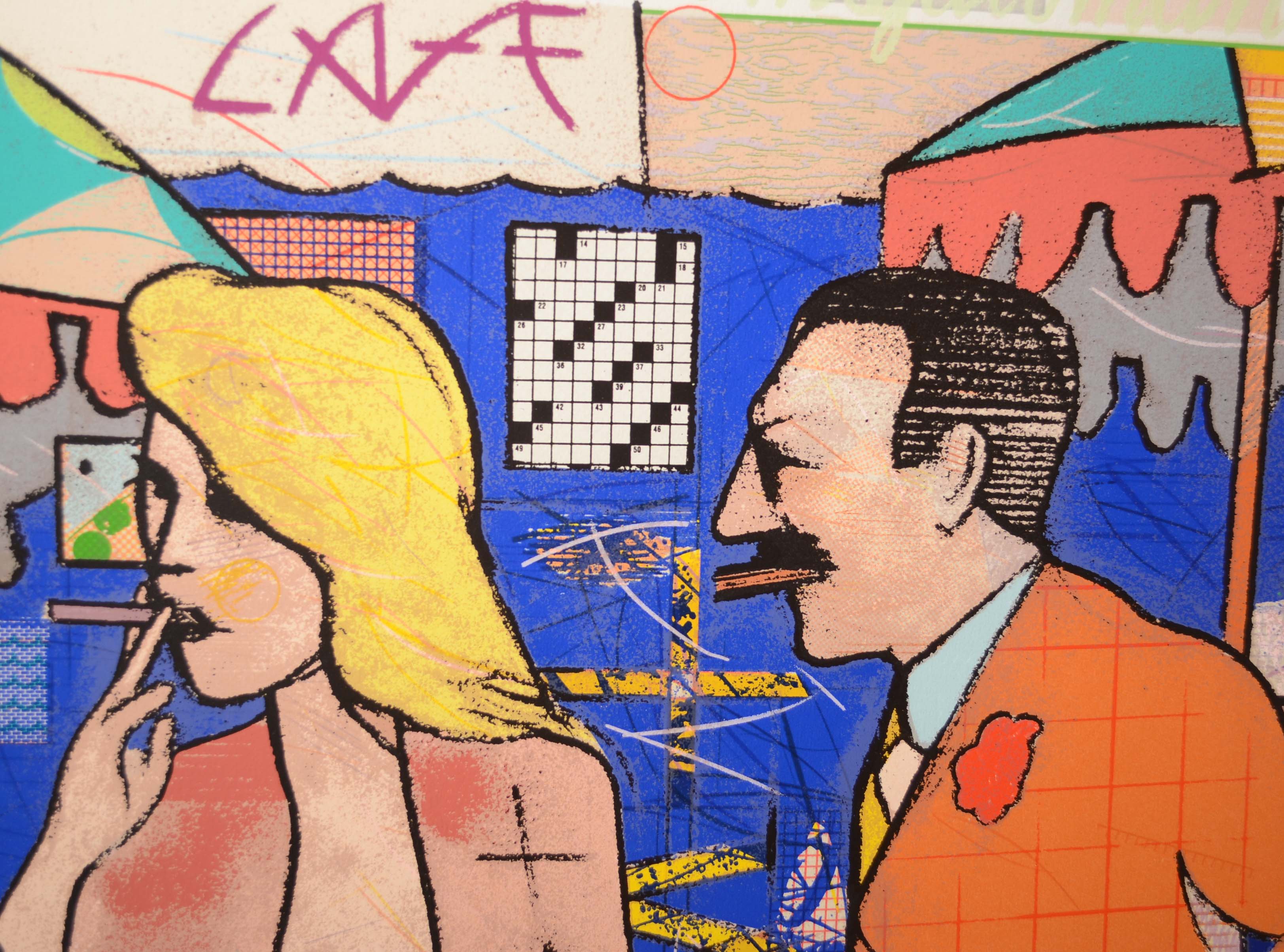 Richard Merkin Limited Edition Serigraph "Design for Departure"