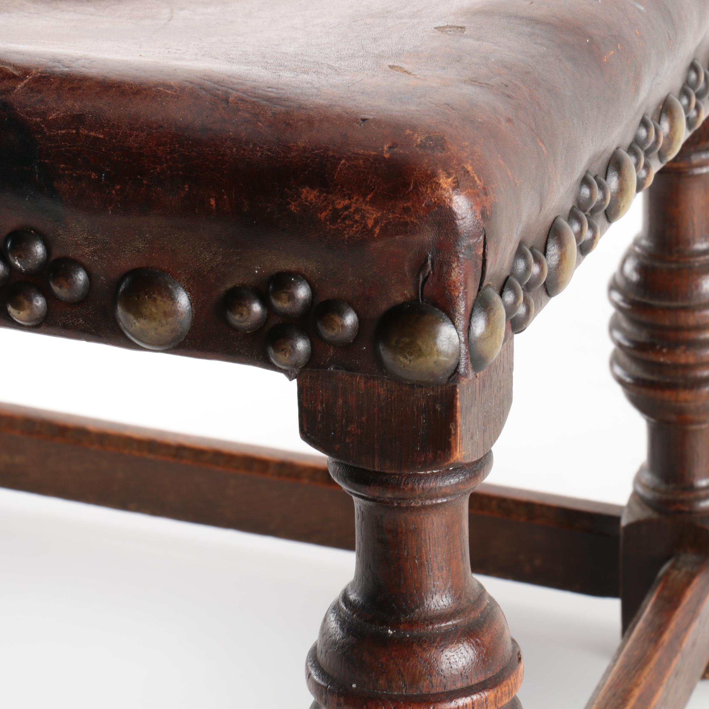 Vintage Jacobean Style Footstool