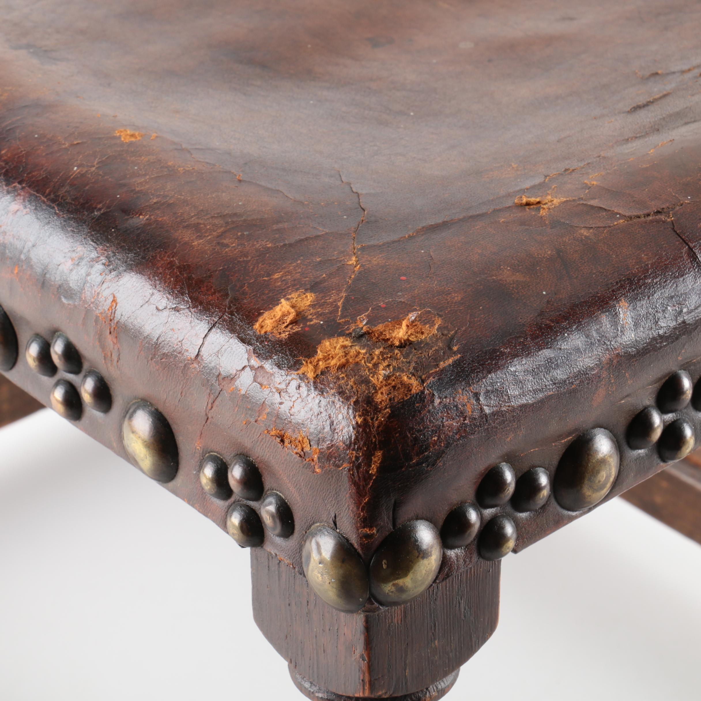 Vintage Jacobean Style Footstool