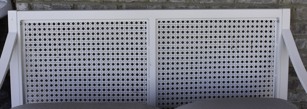 Hampton Bay Patio Sofa and Coffee Table