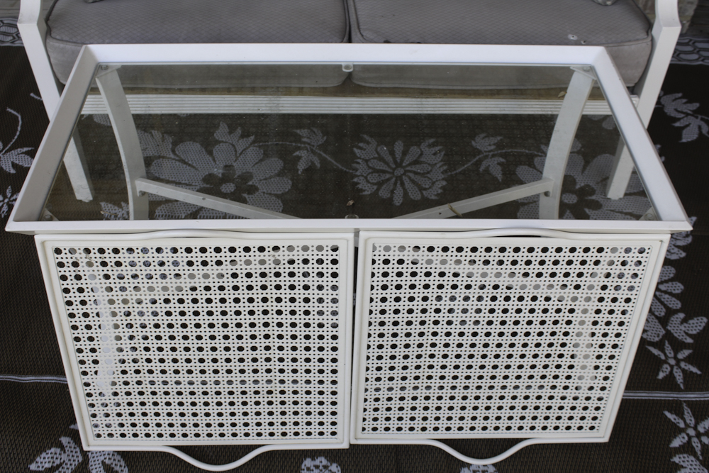 Hampton Bay Patio Sofa and Coffee Table